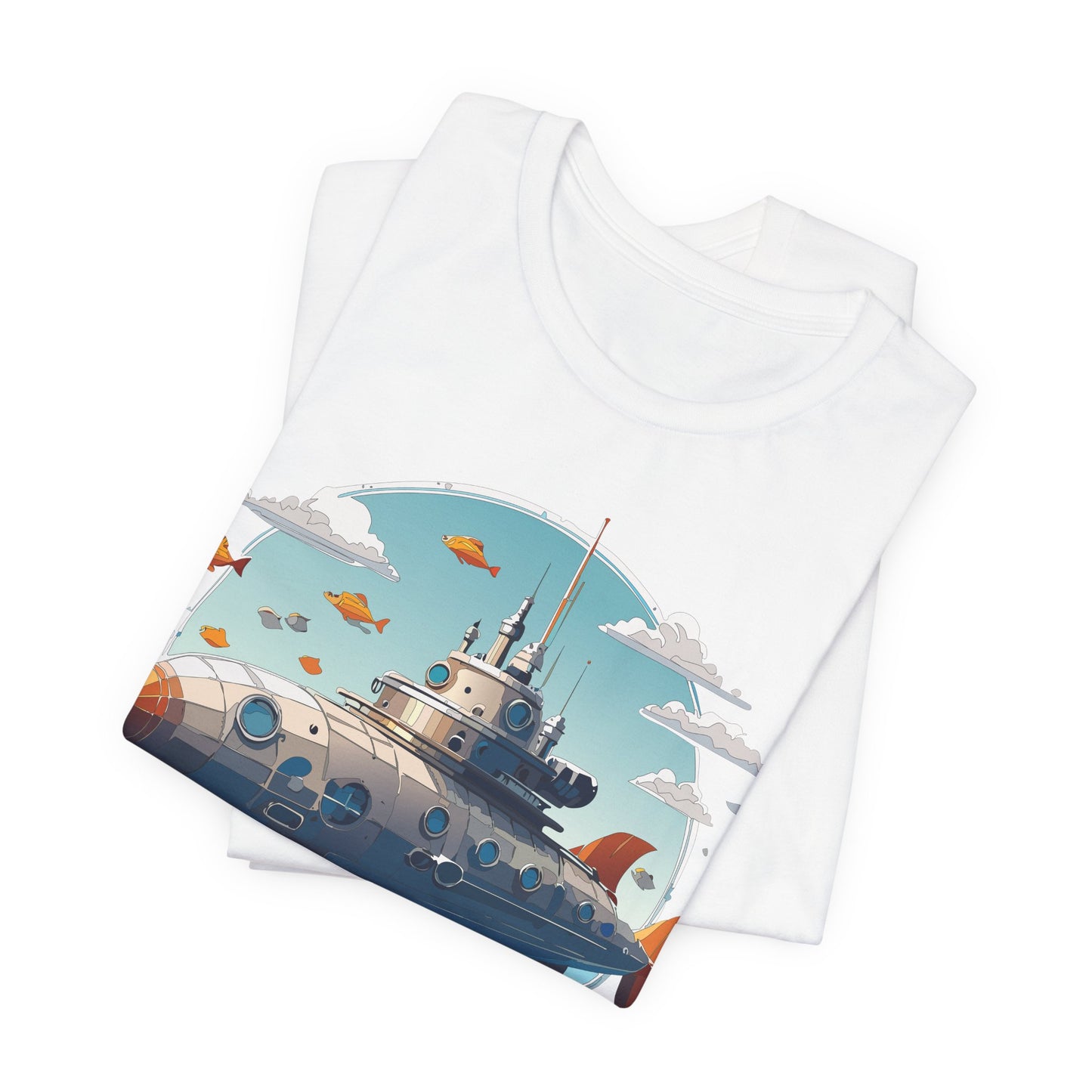 Ship Tee Shirt, Tee Shirt with Ship