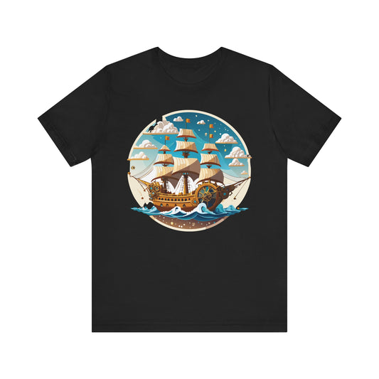 Ship Tee Shirt, Tee Shirt with Ship