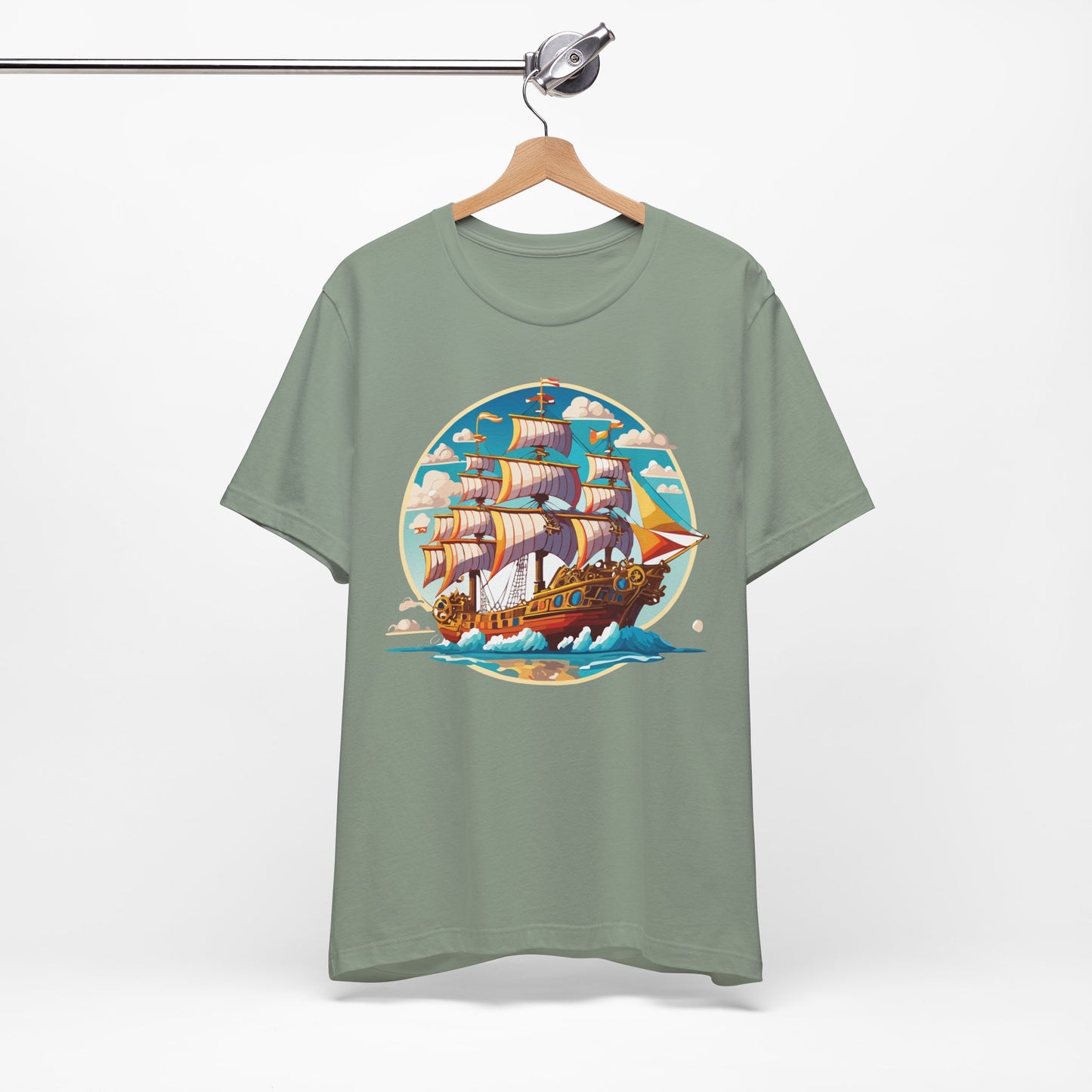 Ship Tee Shirt, Tee Shirt with Ship