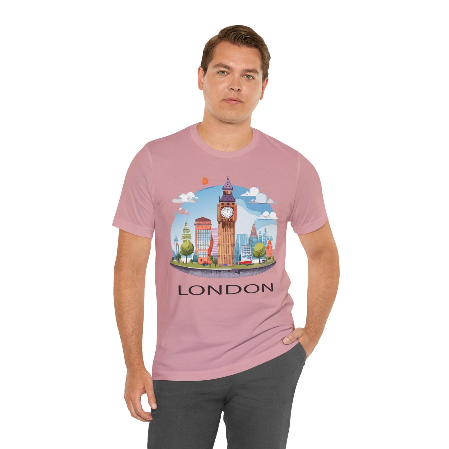 London Shirt, Travel T-Shirt, Tourist Shirts, Tee Shirt with Travel Prints 1