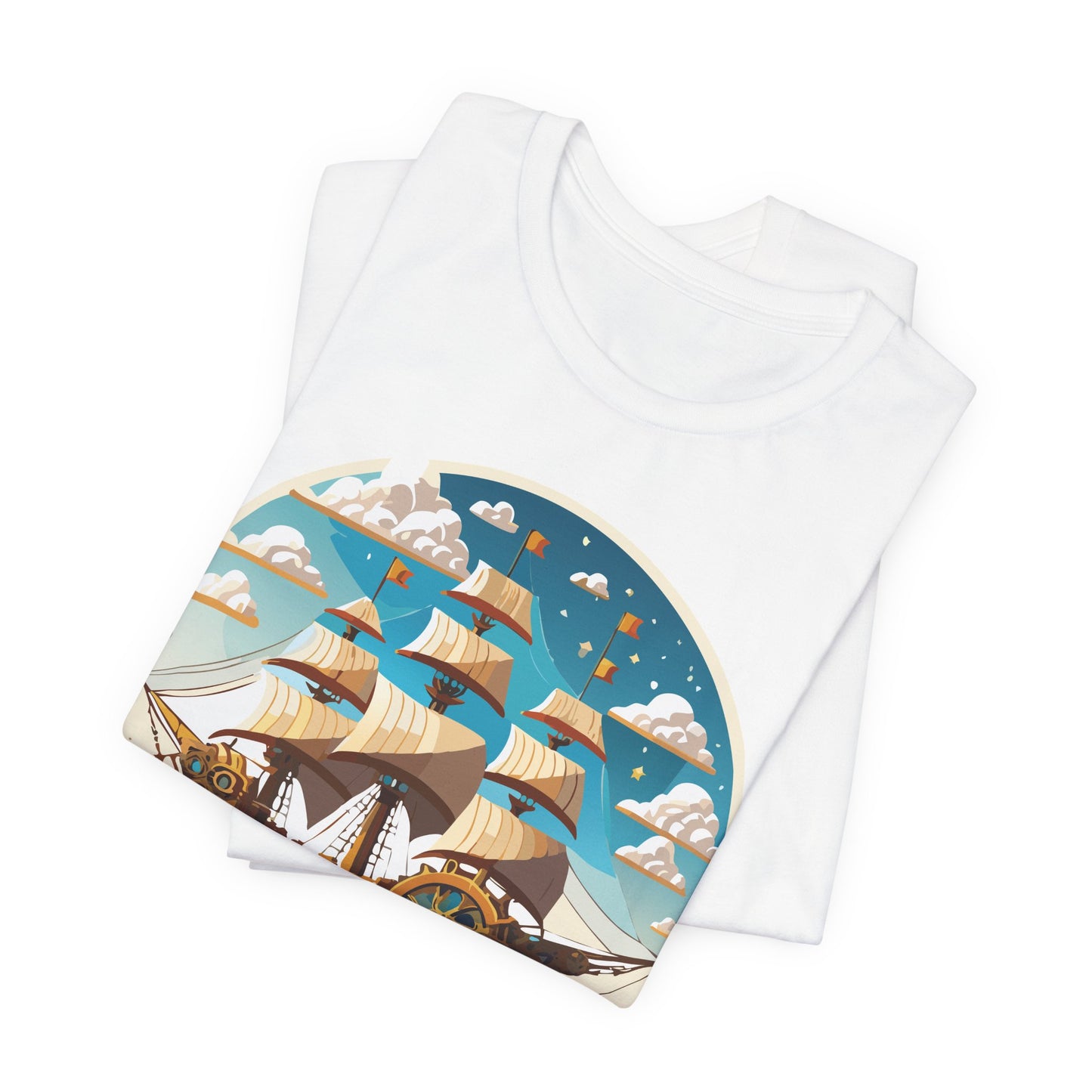Ship Tee Shirt, Tee Shirt with Ship