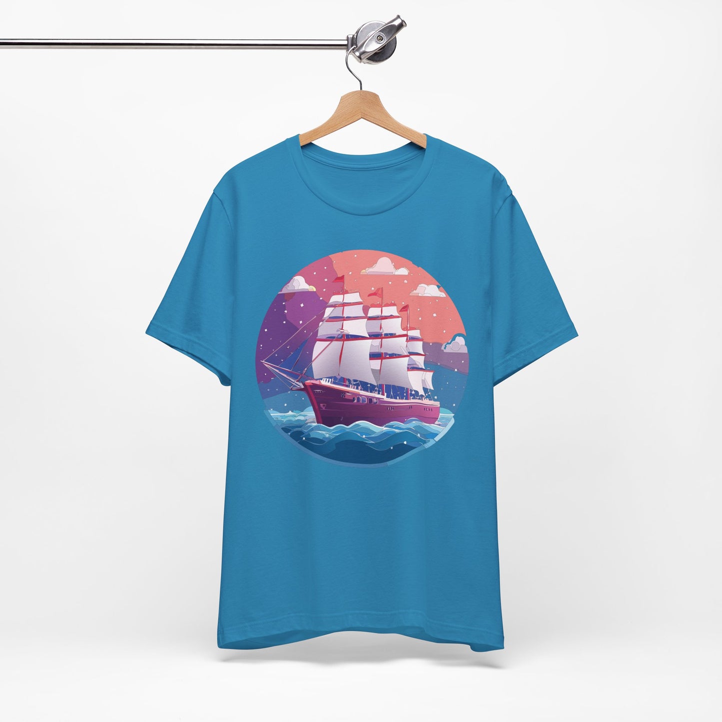 Ship Tee Shirt, Tee Shirt with Ship
