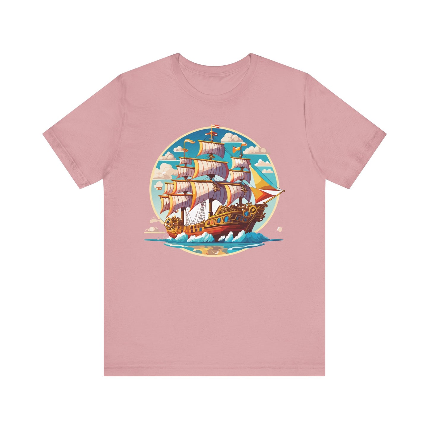 Ship Tee Shirt, Tee Shirt with Ship