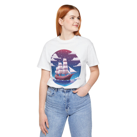Ship Tee Shirt, Tee Shirt with Ship