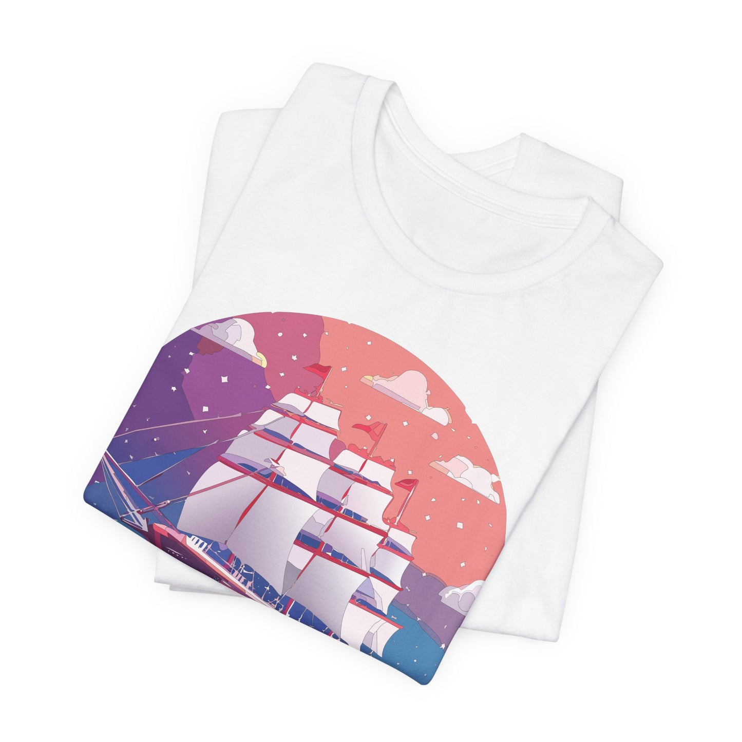 Ship Tee Shirt, Tee Shirt with Ship