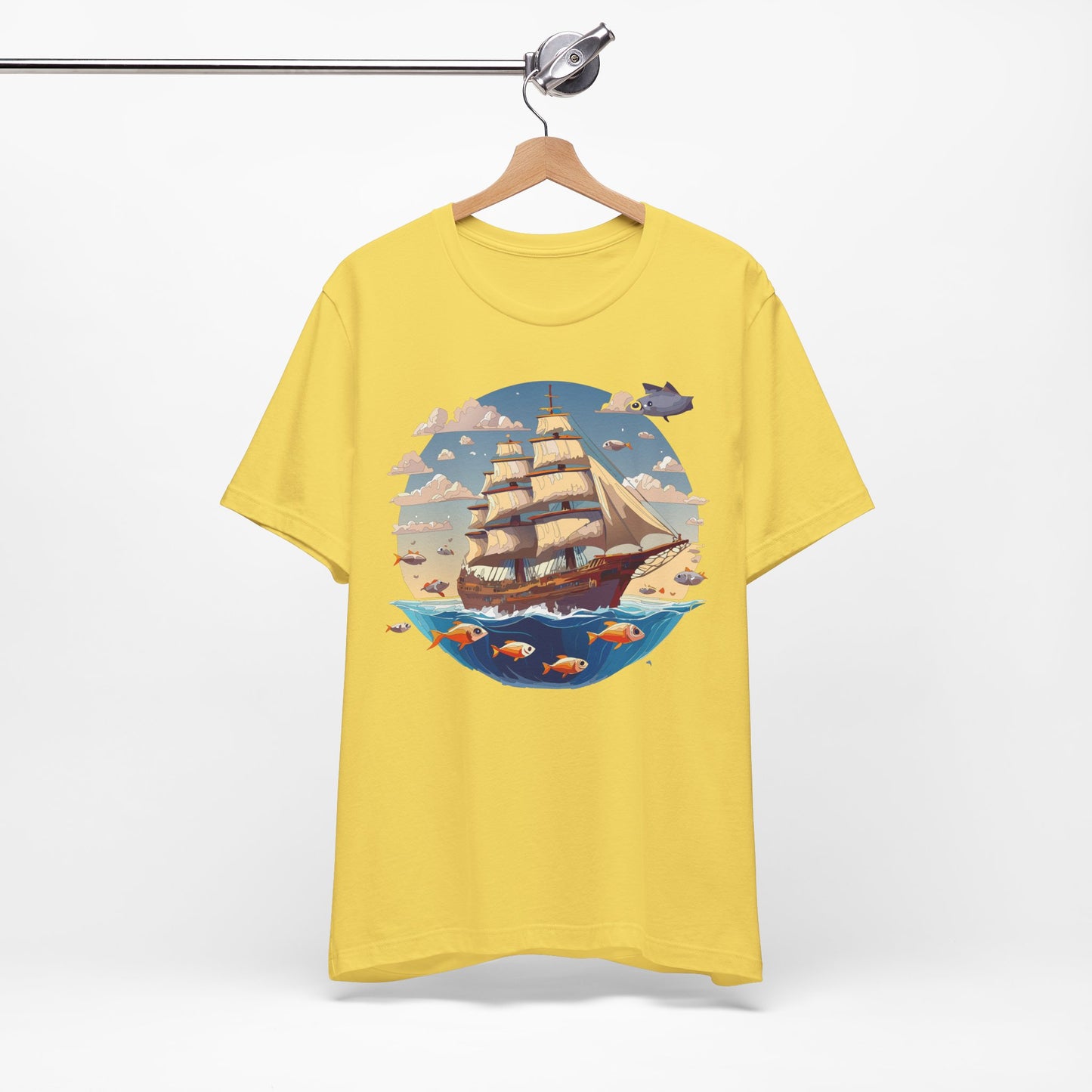 Ship Tee Shirt, Tee Shirt with Ship