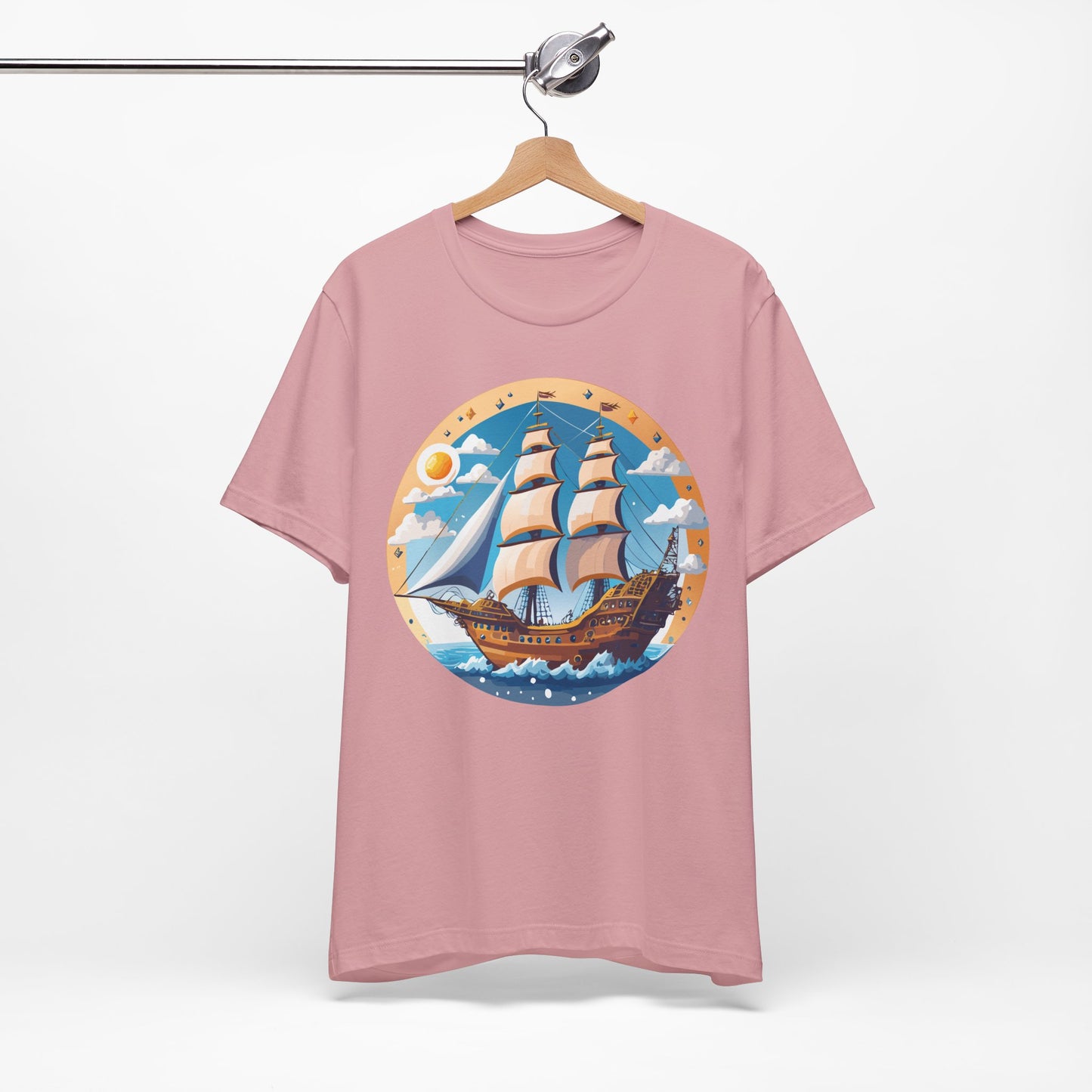 Ship Tee Shirt, Tee Shirt with Ship