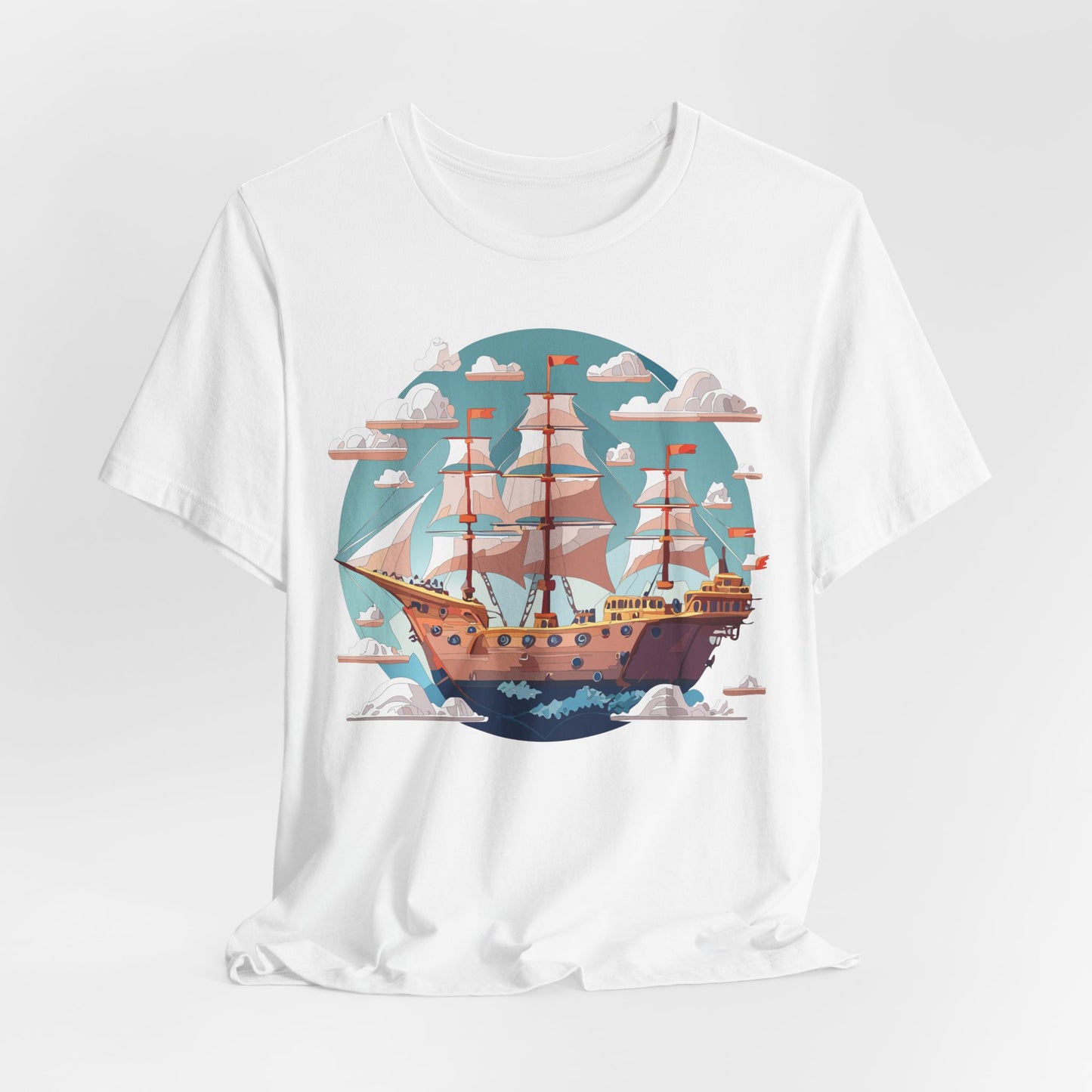 Ship Tee Shirt, Tee Shirt with Ship
