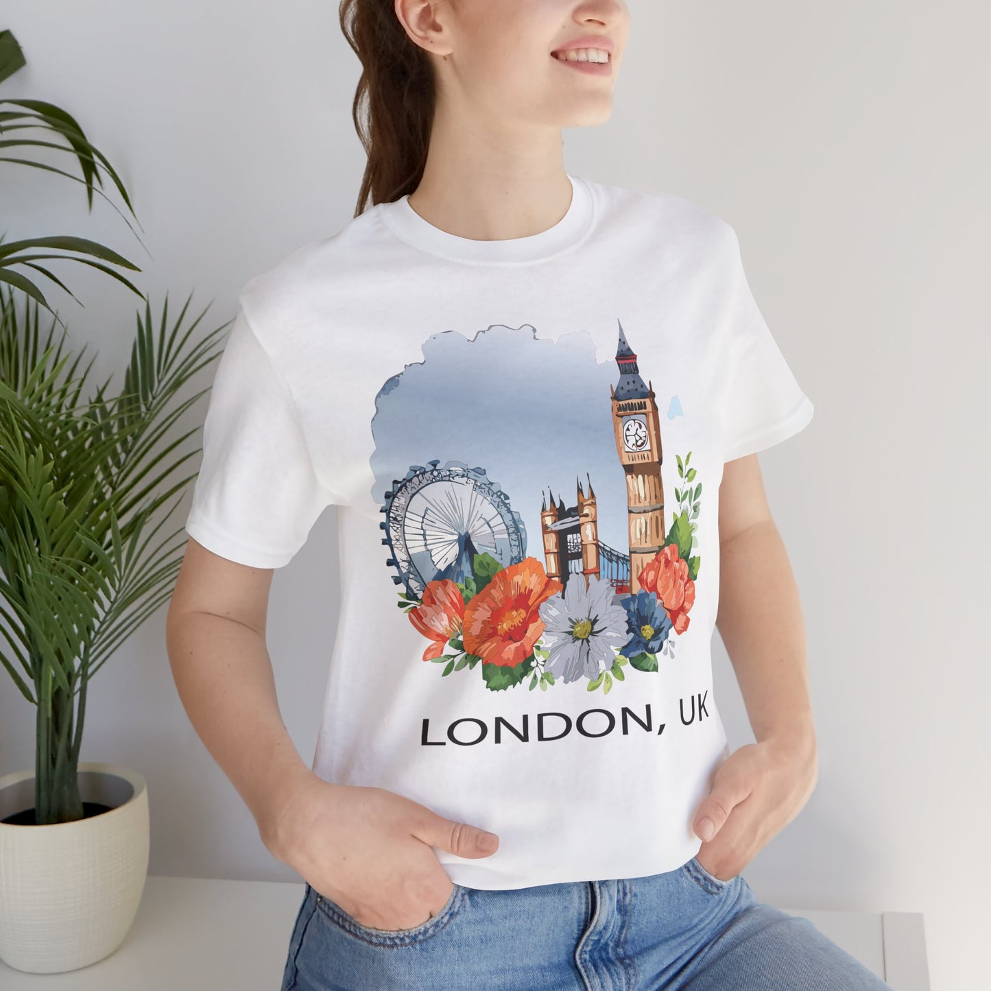 London Shirt, Travel T-Shirt, Tourist Shirts, Tee Shirt with Travel Prints 4