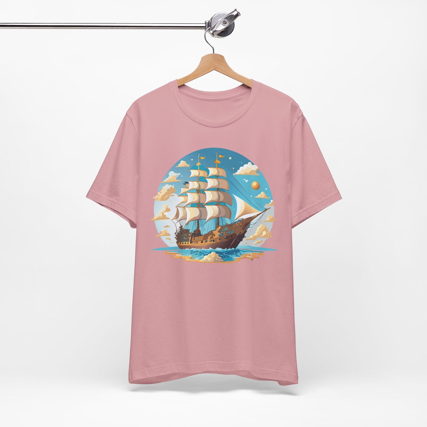 Ship Tee Shirt, Tee Shirt with Ship