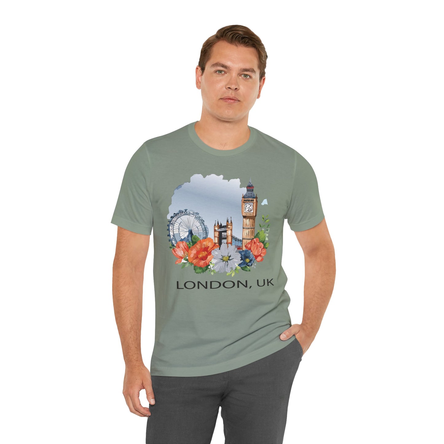 London Shirt, Travel T-Shirt, Tourist Shirts, Tee Shirt with Travel Prints 4