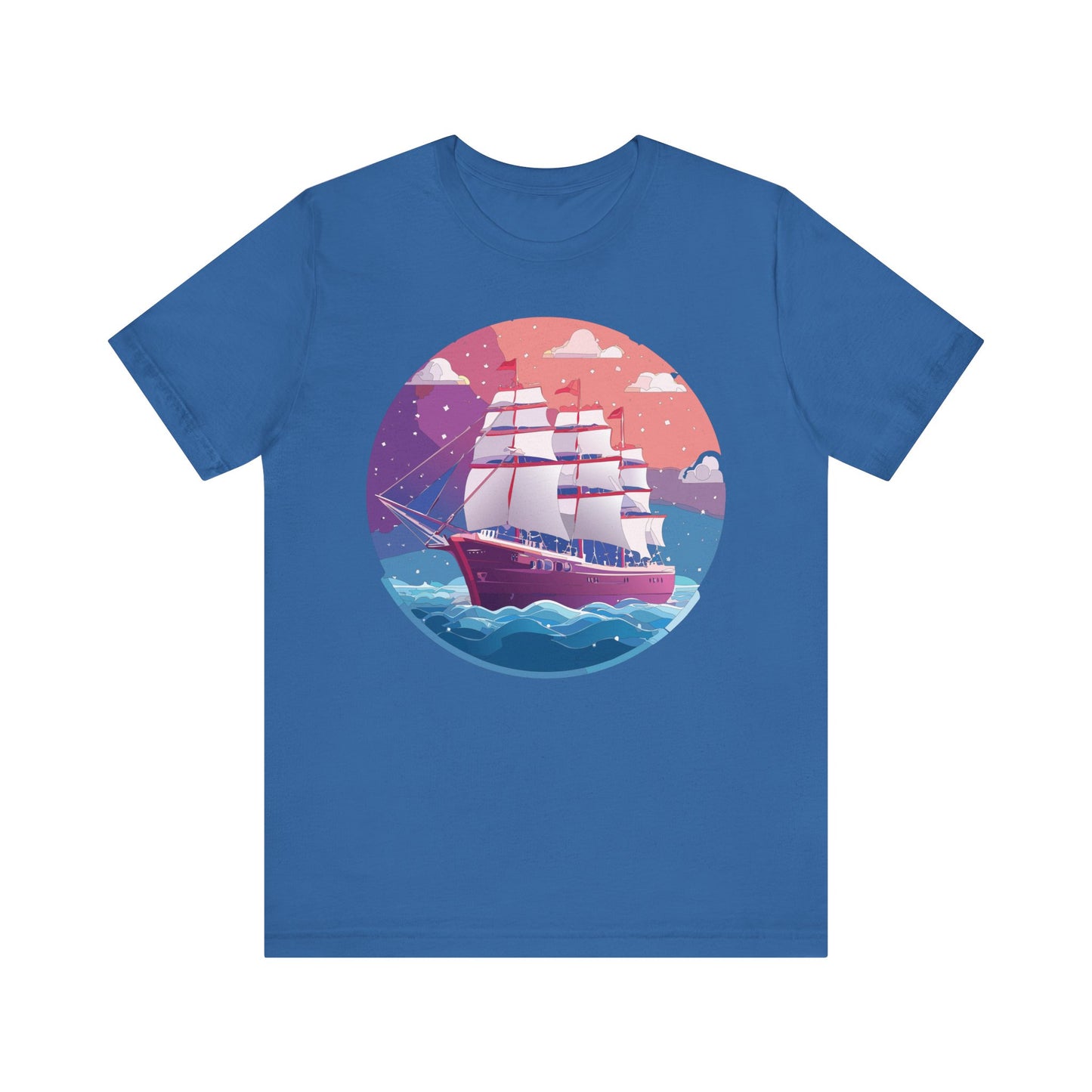 Ship Tee Shirt, Tee Shirt with Ship