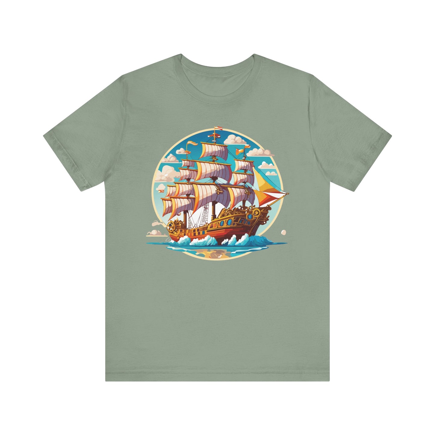 Ship Tee Shirt, Tee Shirt with Ship