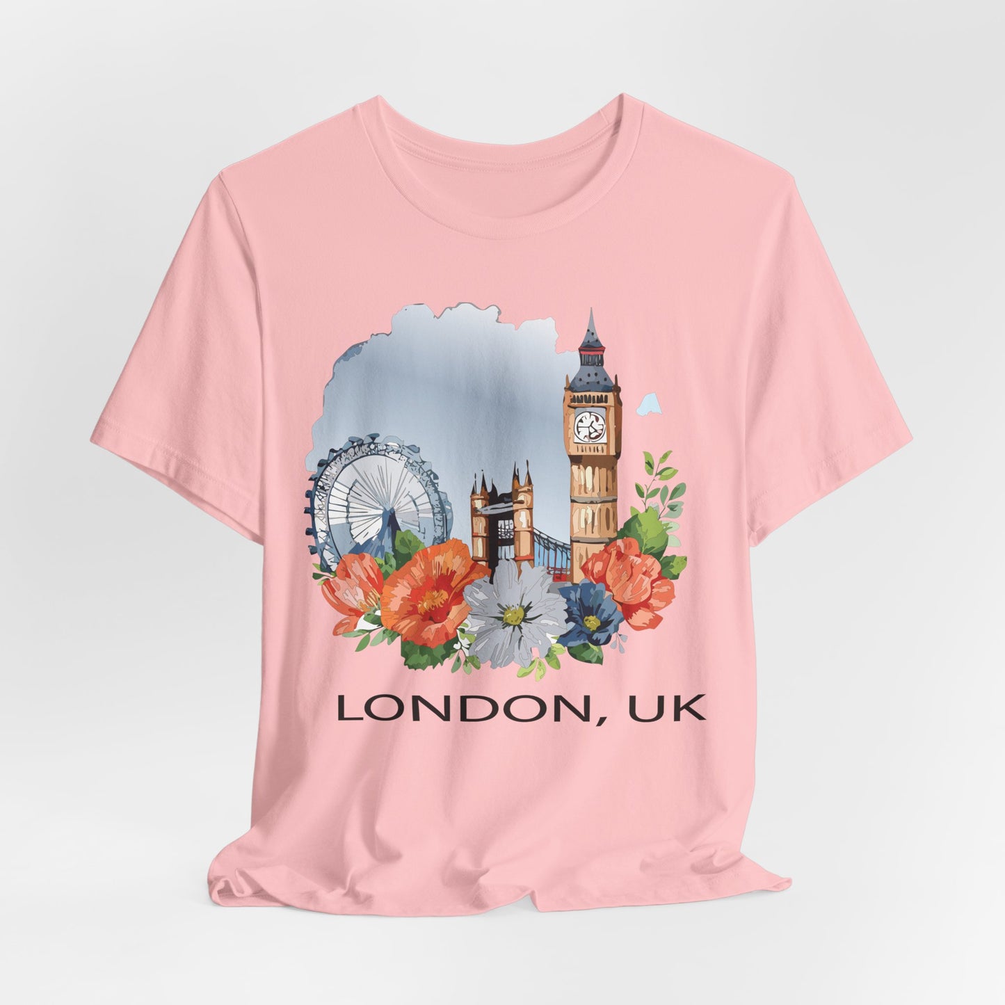 London Shirt, Travel T-Shirt, Tourist Shirts, Tee Shirt with Travel Prints 4