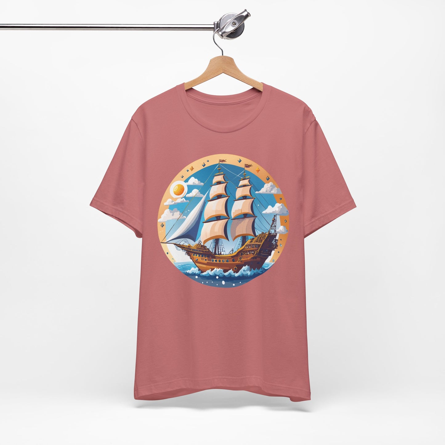 Ship Tee Shirt, Tee Shirt with Ship