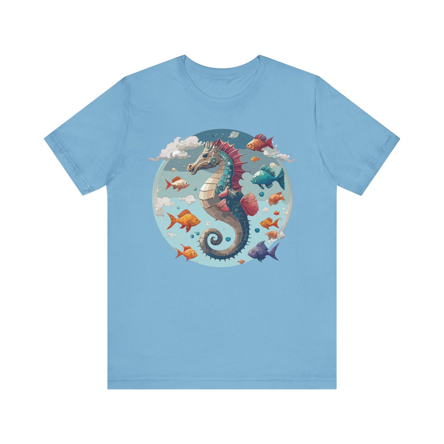 Animals Shirt, Shirt with Seahorse