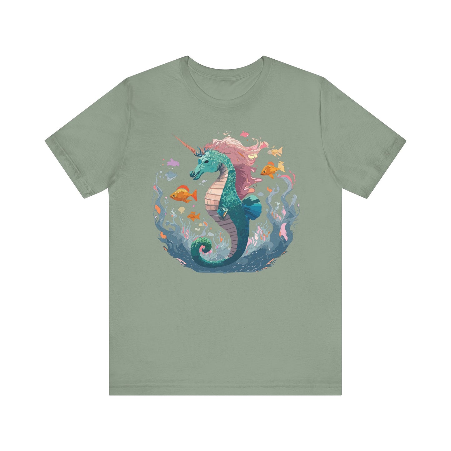 Animals Shirt, Shirt with Seahorse