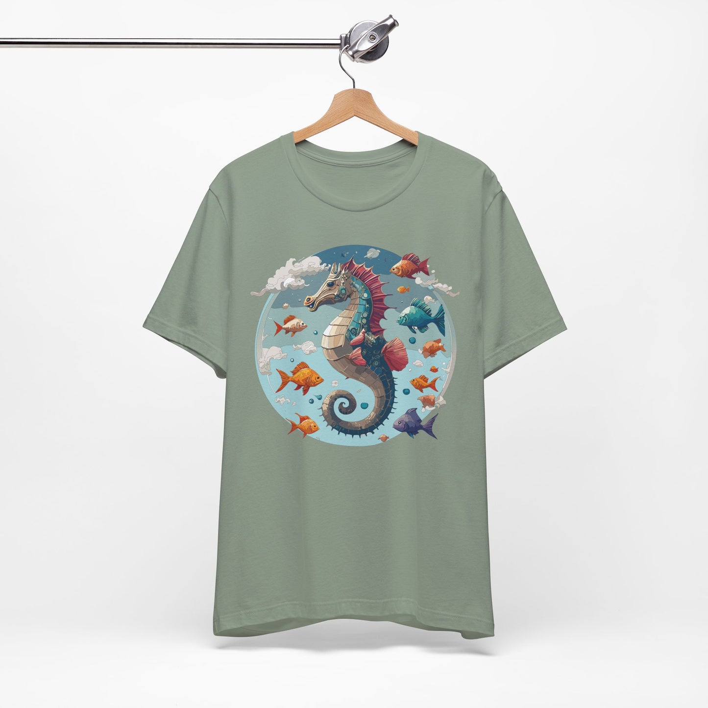 Animals Shirt, Shirt with Seahorse