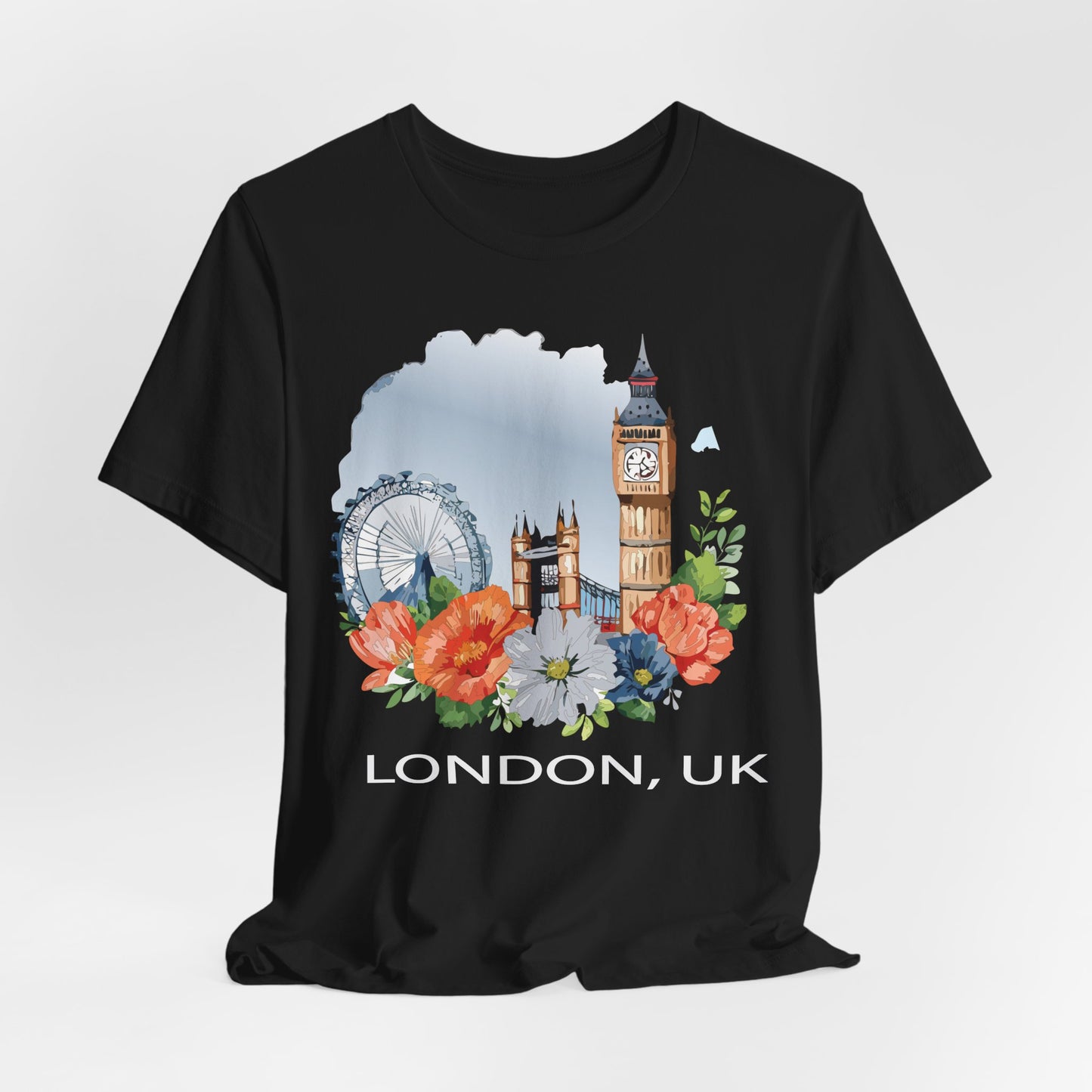 London Shirt, Travel T-Shirt, Tourist Shirts, Tee Shirt with Travel Prints 4