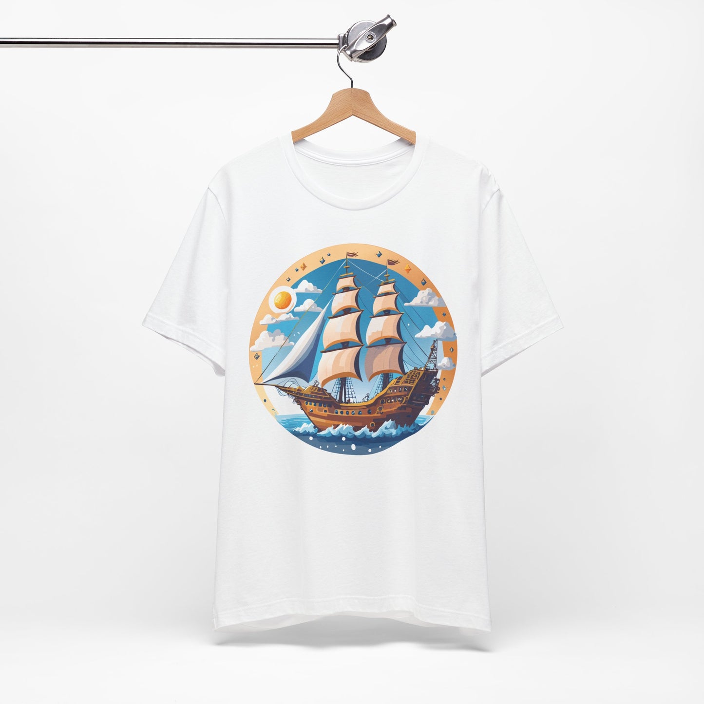 Ship Tee Shirt, Tee Shirt with Ship
