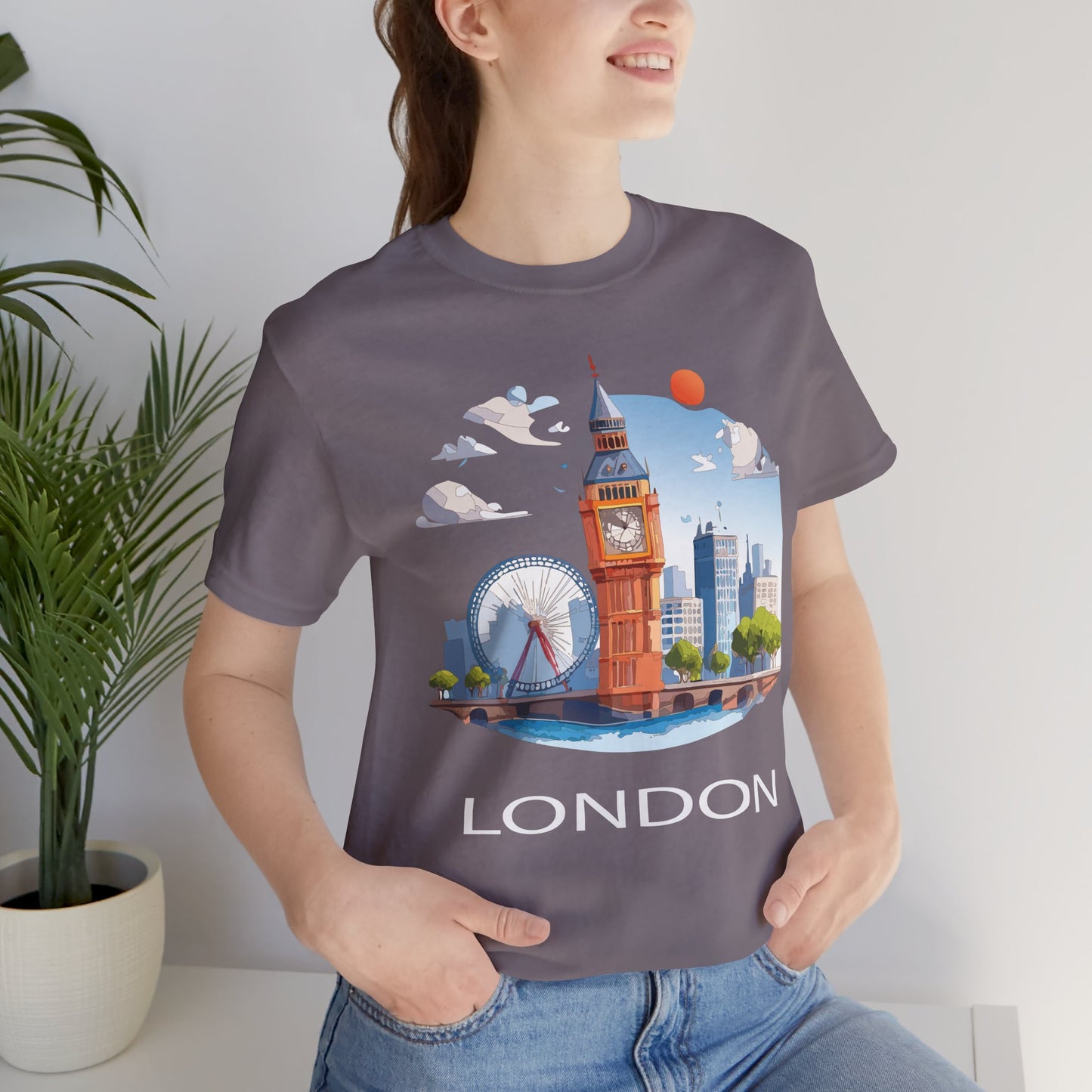 London Shirt, Travel T-Shirt, Tourist Shirts, Tee Shirt with Travel Prints 3