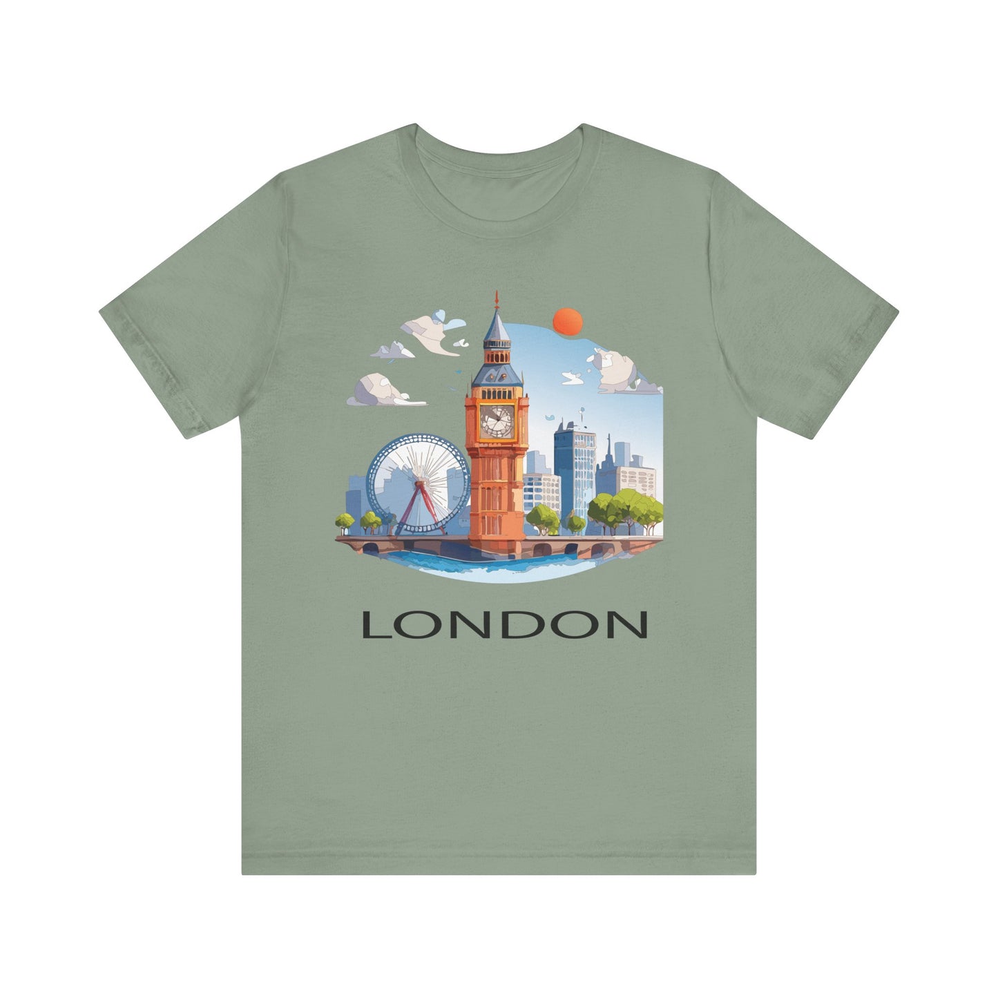London Shirt, Travel T-Shirt, Tourist Shirts, Tee Shirt with Travel Prints 3