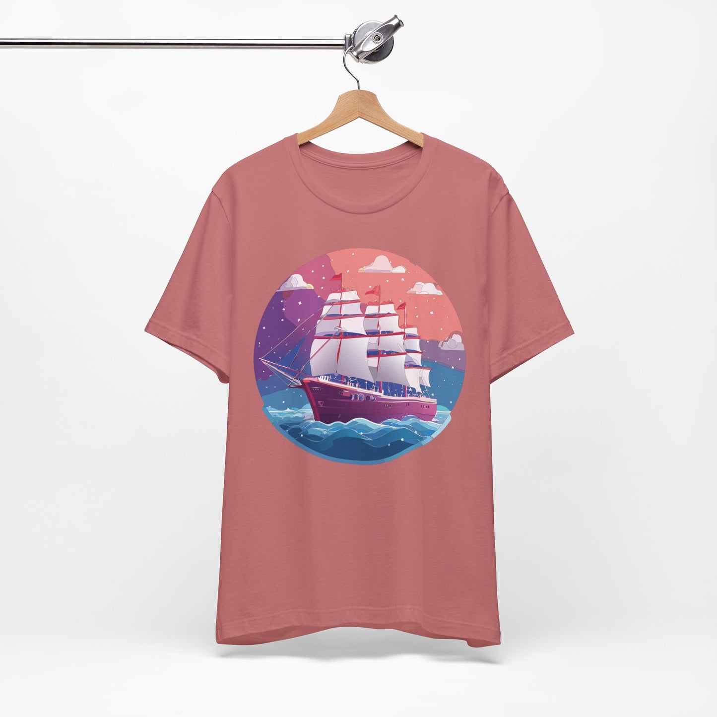 Ship Tee Shirt, Tee Shirt with Ship