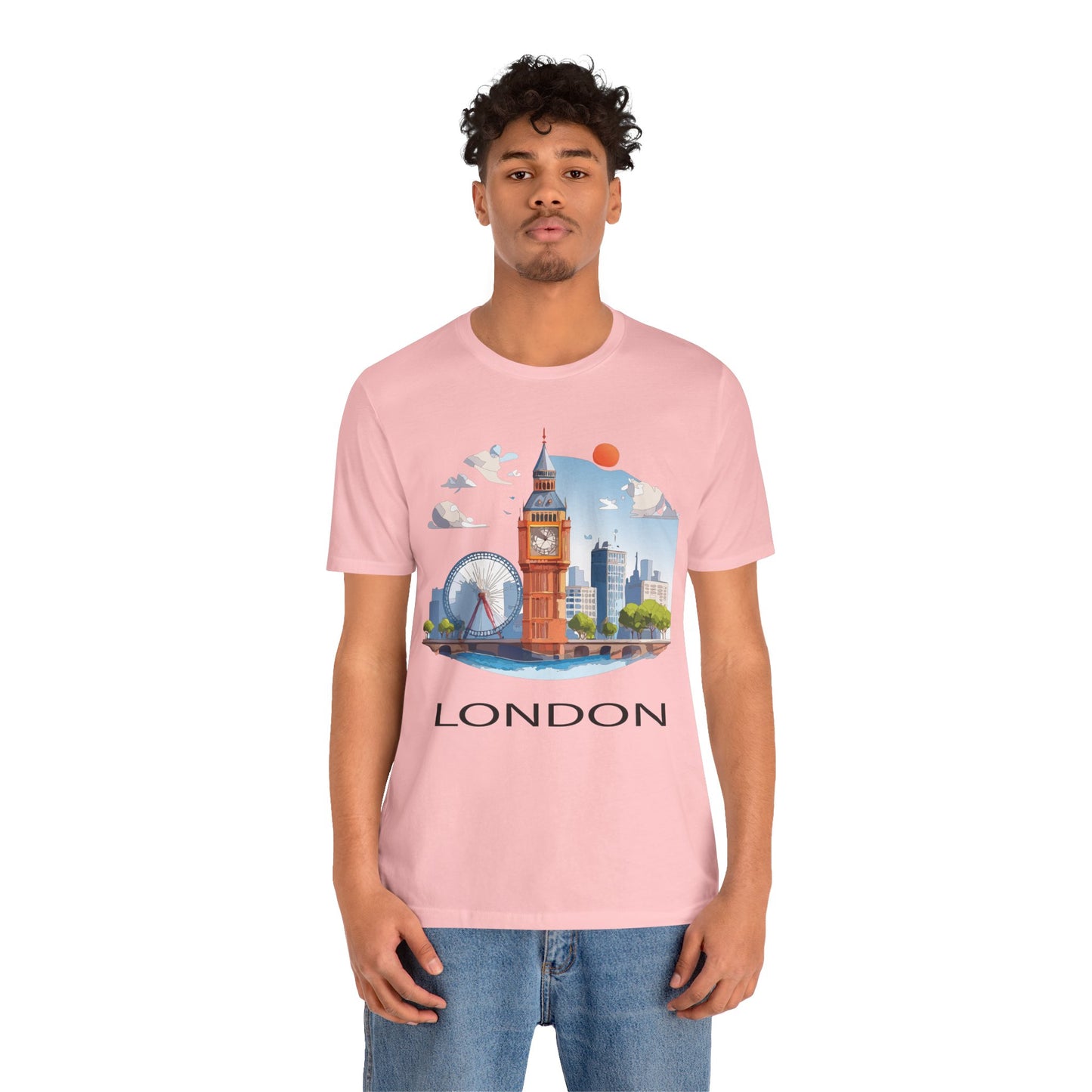 London Shirt, Travel T-Shirt, Tourist Shirts, Tee Shirt with Travel Prints 3