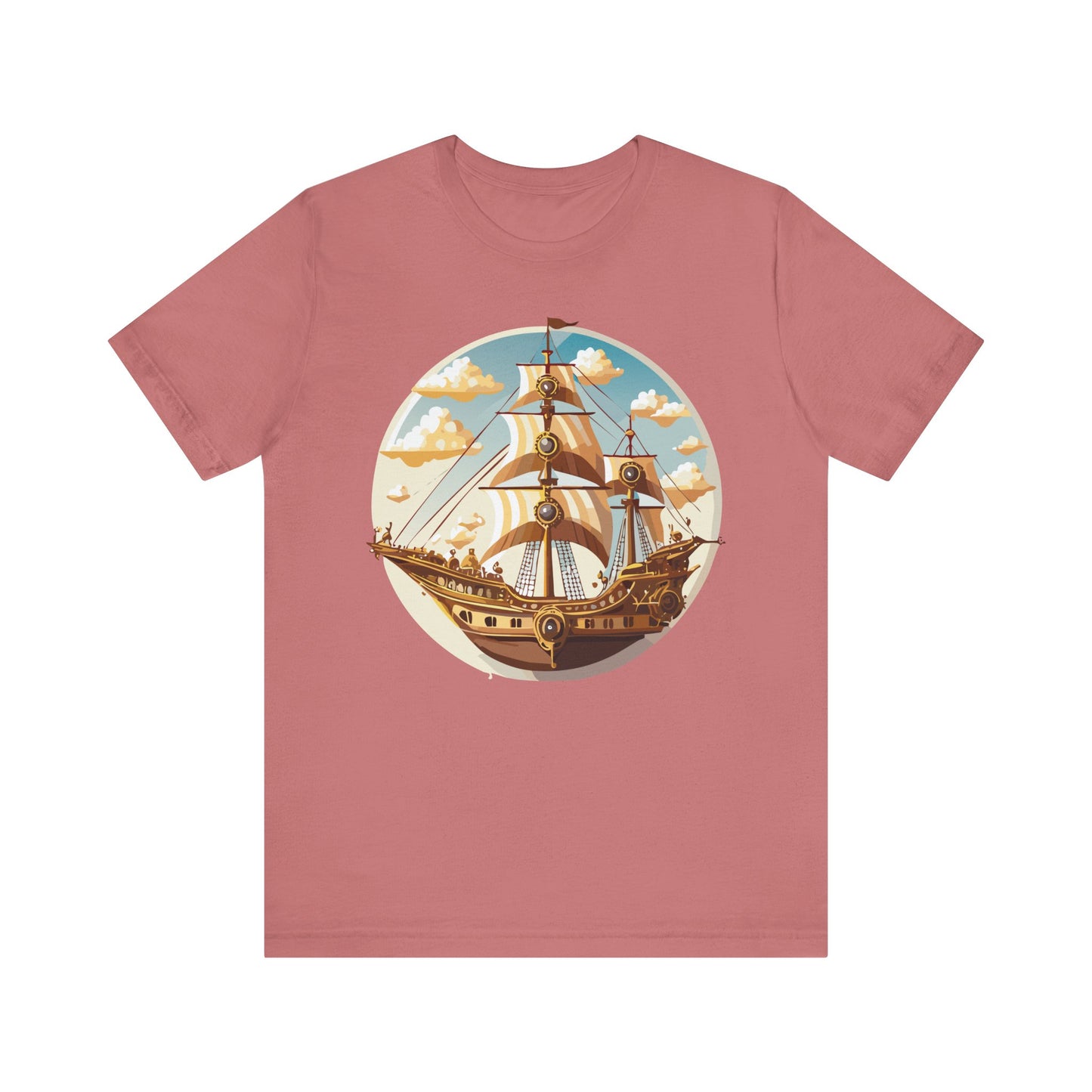Ship Tee Shirt, Tee Shirt with Ship