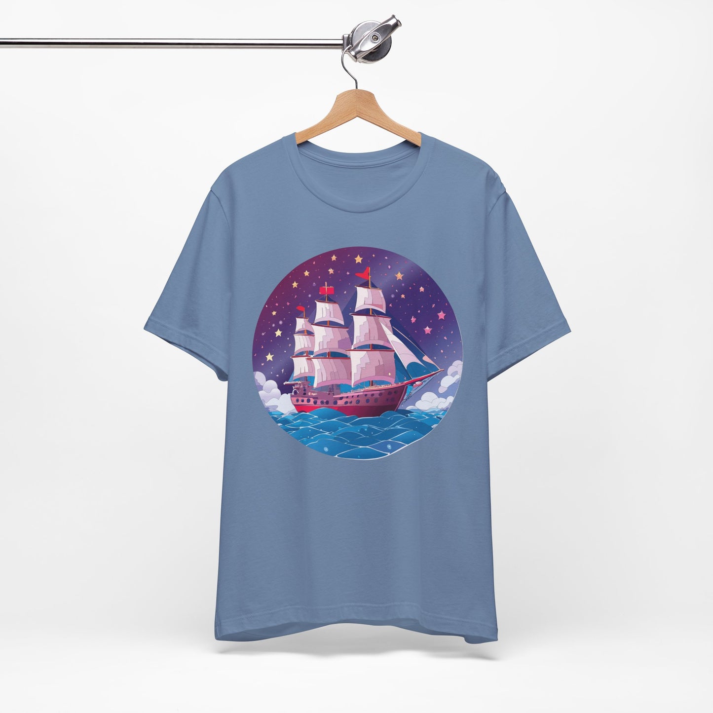 Ship Tee Shirt, Tee Shirt with Ship