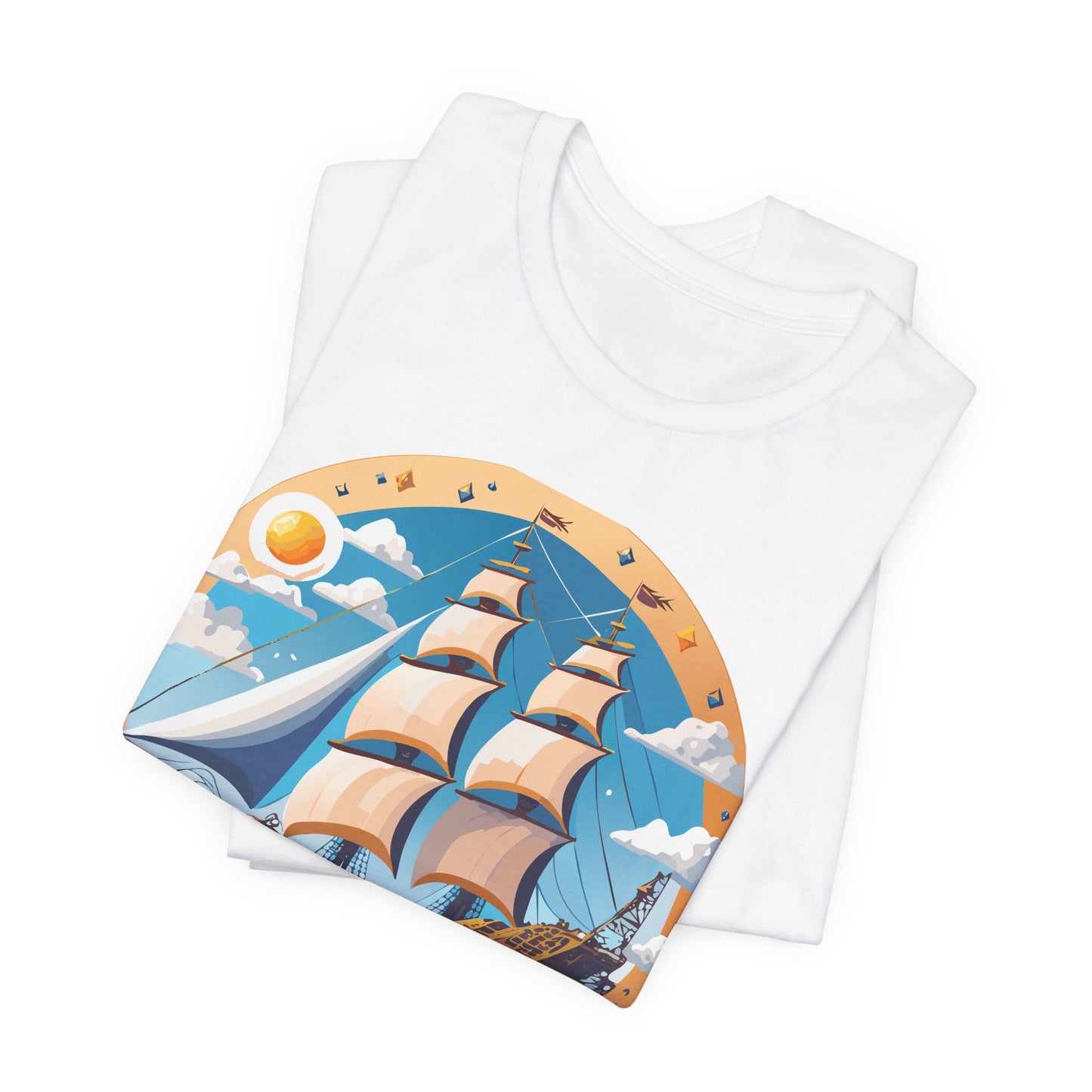 Ship Tee Shirt, Tee Shirt with Ship