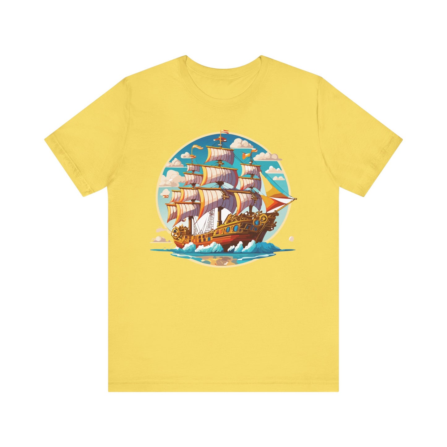 Ship Tee Shirt, Tee Shirt with Ship