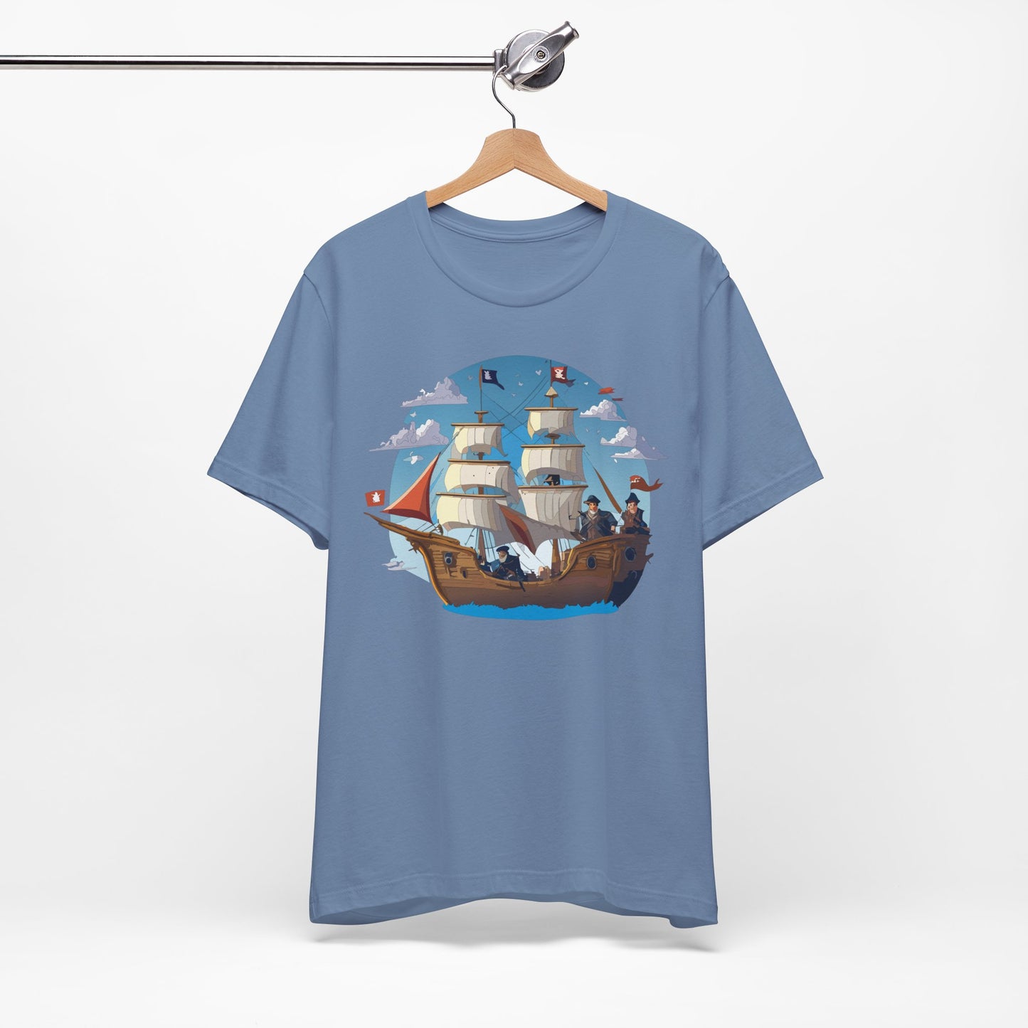 Ship Tee Shirt, Tee Shirt with Ship