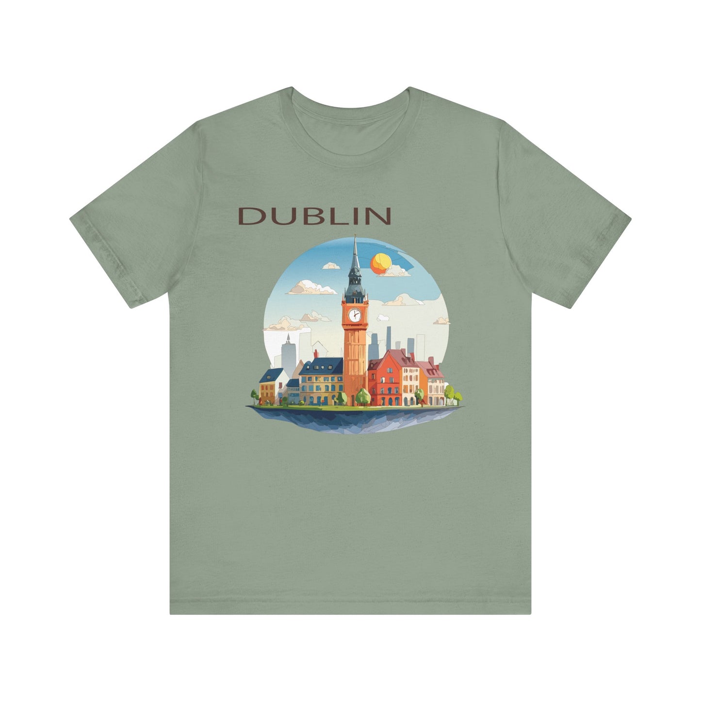 Dublin Shirt, Travel T-Shirt, Tourist Shirts, Tee Shirt with Travel Prints 1