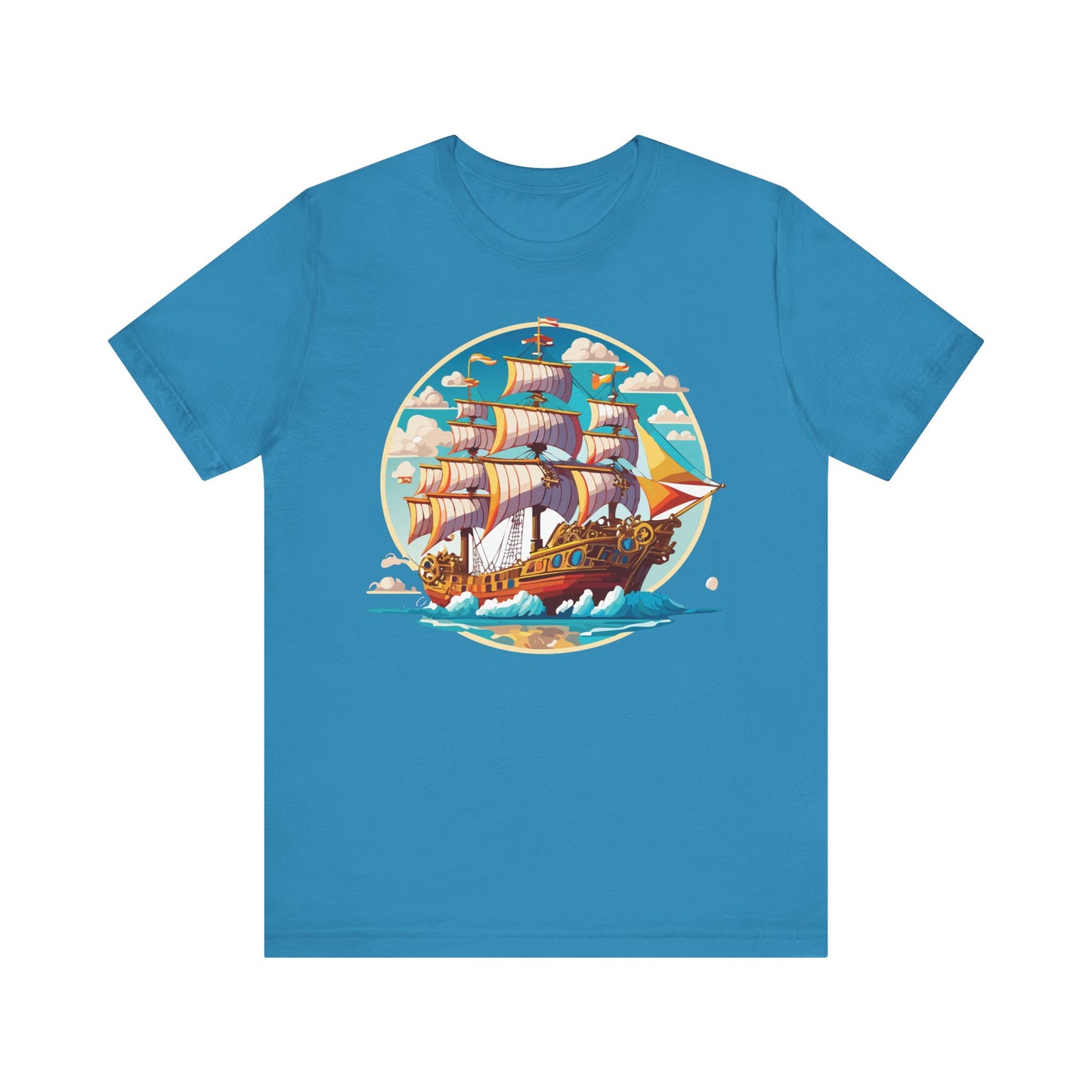 Ship Tee Shirt, Tee Shirt with Ship