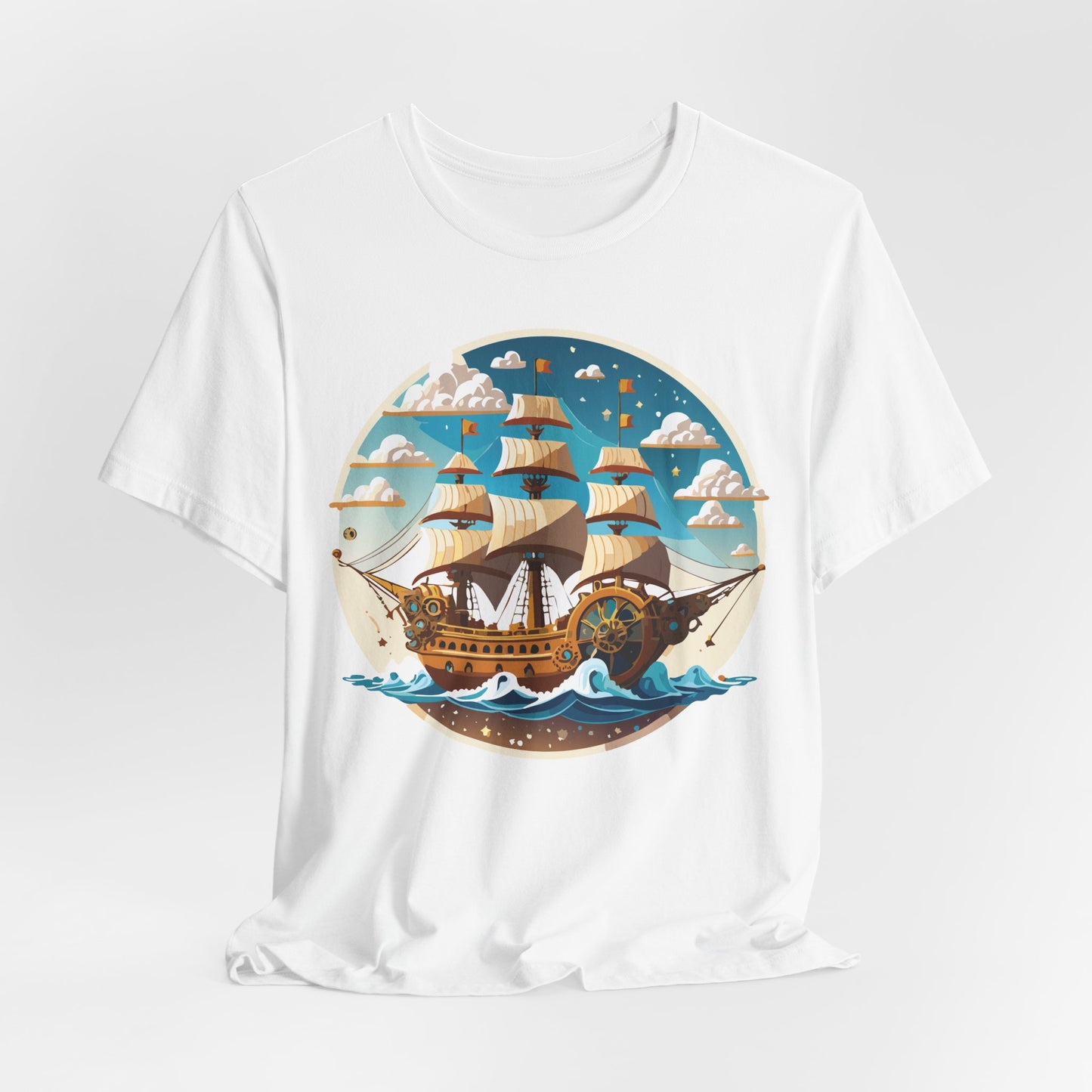 Ship Tee Shirt, Tee Shirt with Ship