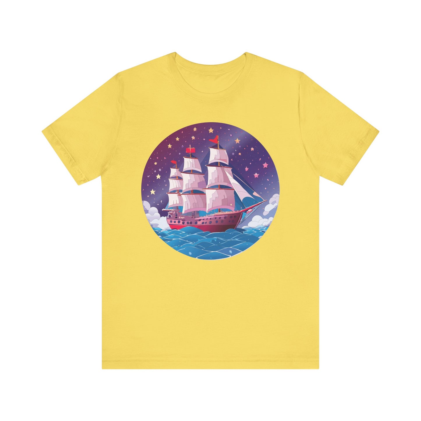 Ship Tee Shirt, Tee Shirt with Ship