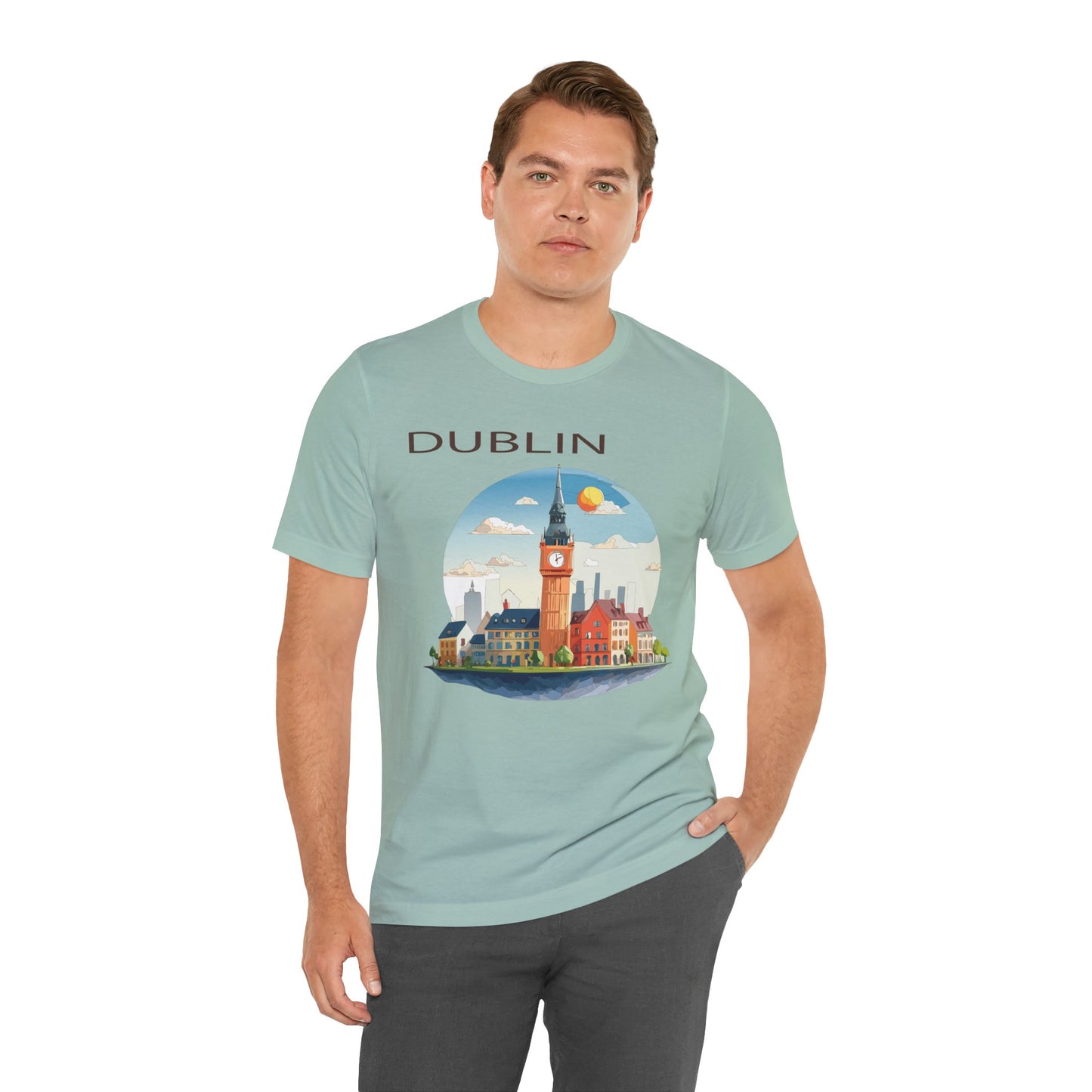 Dublin Shirt, Travel T-Shirt, Tourist Shirts, Tee Shirt with Travel Prints 1