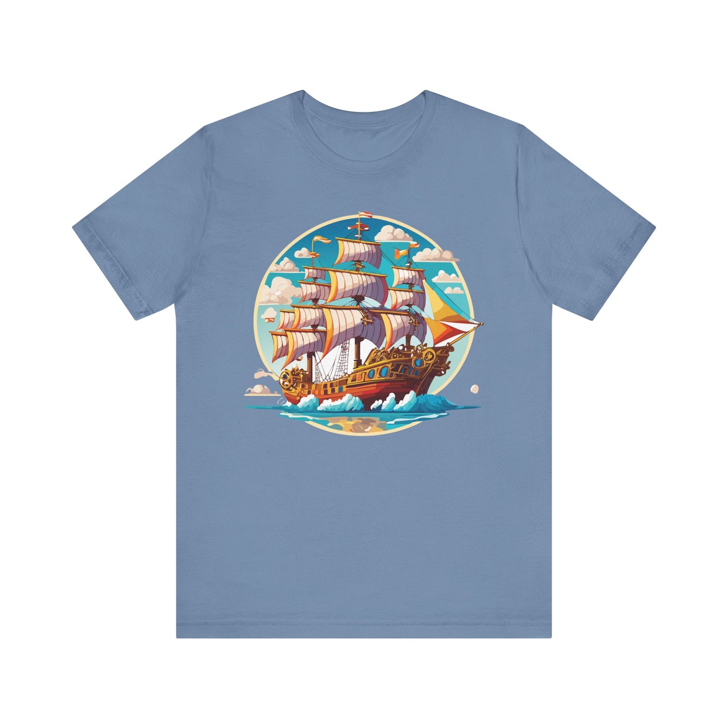 Ship Tee Shirt, Tee Shirt with Ship