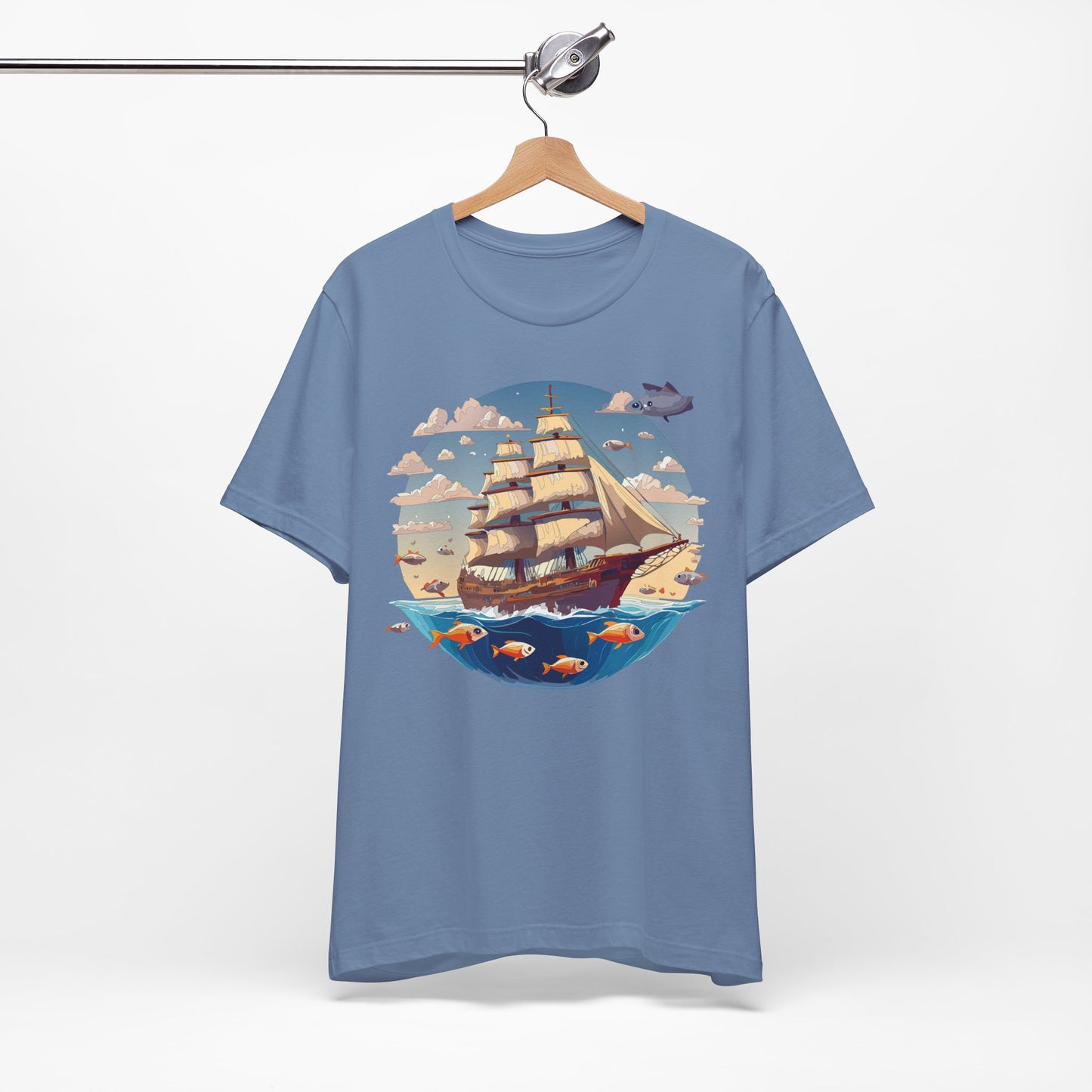Ship Tee Shirt, Tee Shirt with Ship