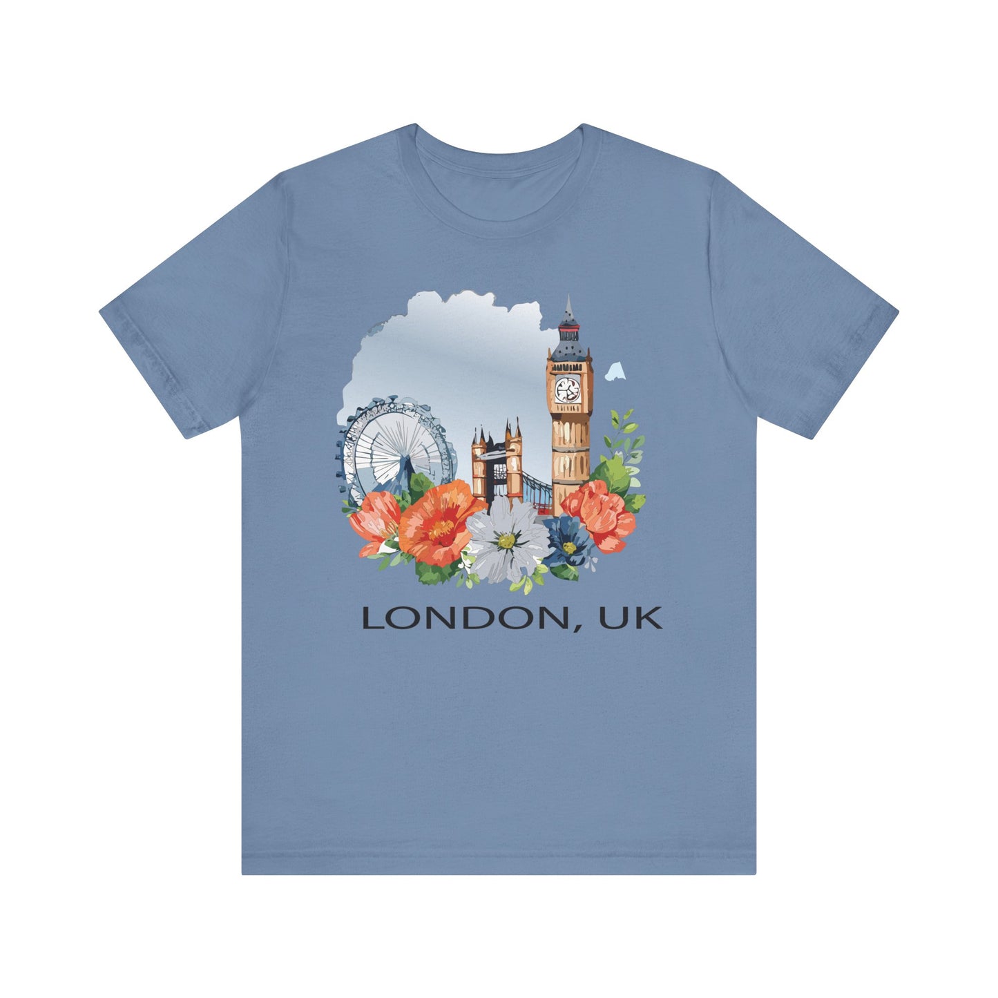 London Shirt, Travel T-Shirt, Tourist Shirts, Tee Shirt with Travel Prints 4