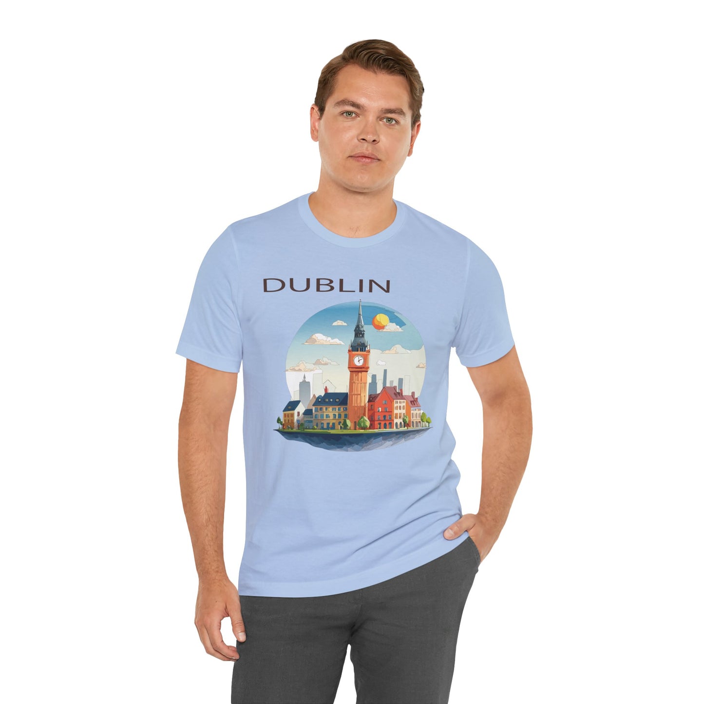 Dublin Shirt, Travel T-Shirt, Tourist Shirts, Tee Shirt with Travel Prints 1