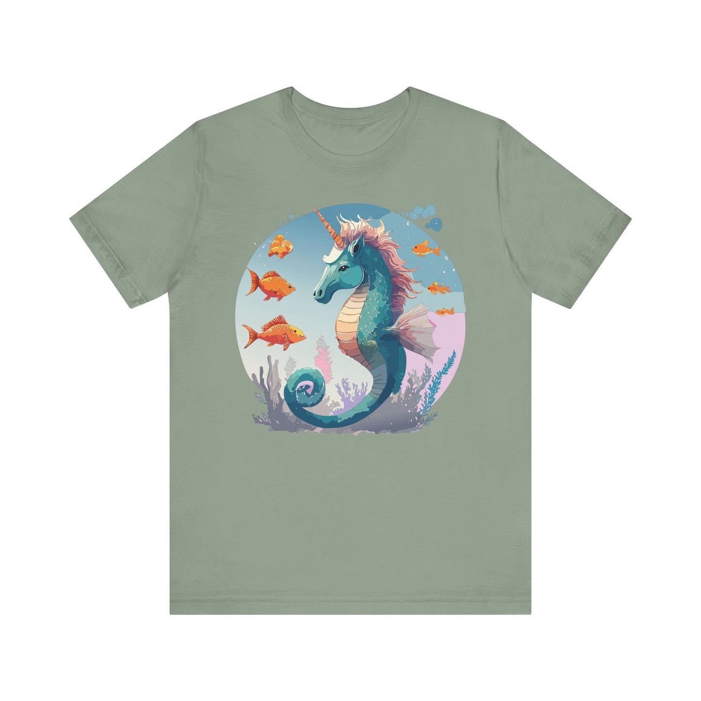 Animals Shirt, Shirt with Seahorse
