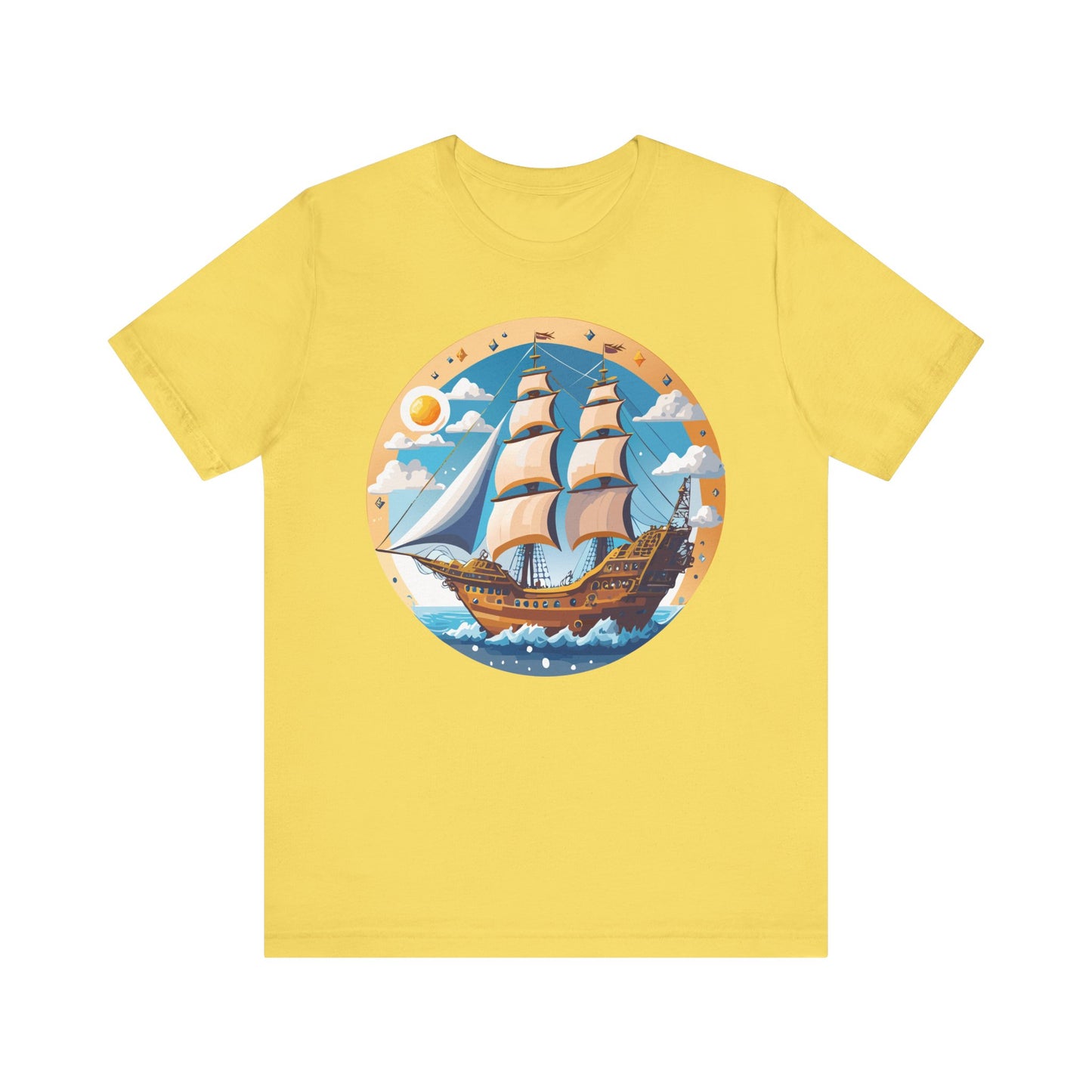 Ship Tee Shirt, Tee Shirt with Ship