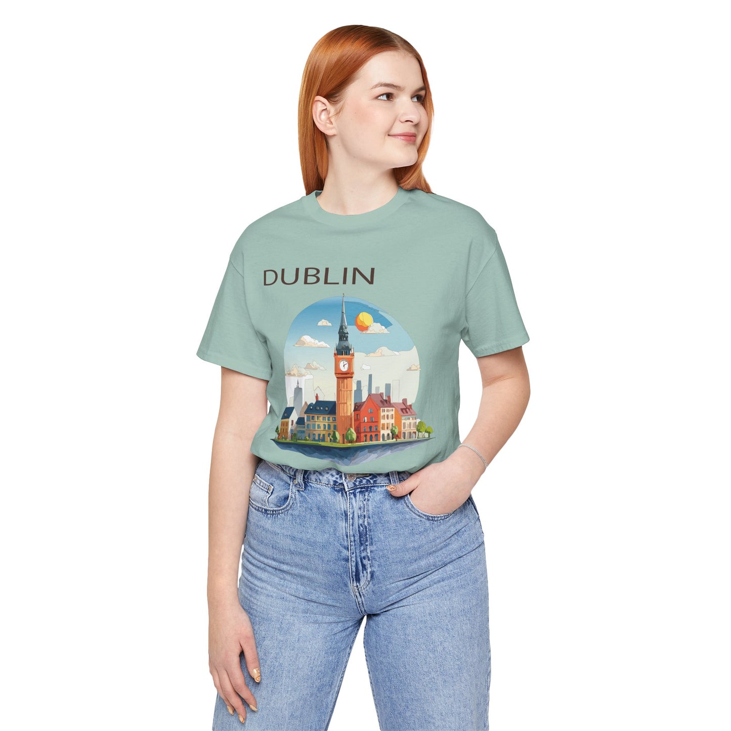 Dublin Shirt, Travel T-Shirt, Tourist Shirts, Tee Shirt with Travel Prints 1