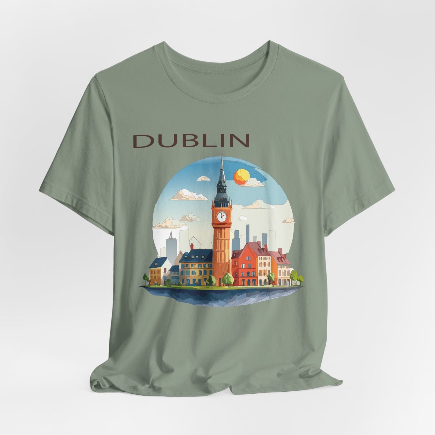 Dublin Shirt, Travel T-Shirt, Tourist Shirts, Tee Shirt with Travel Prints 1