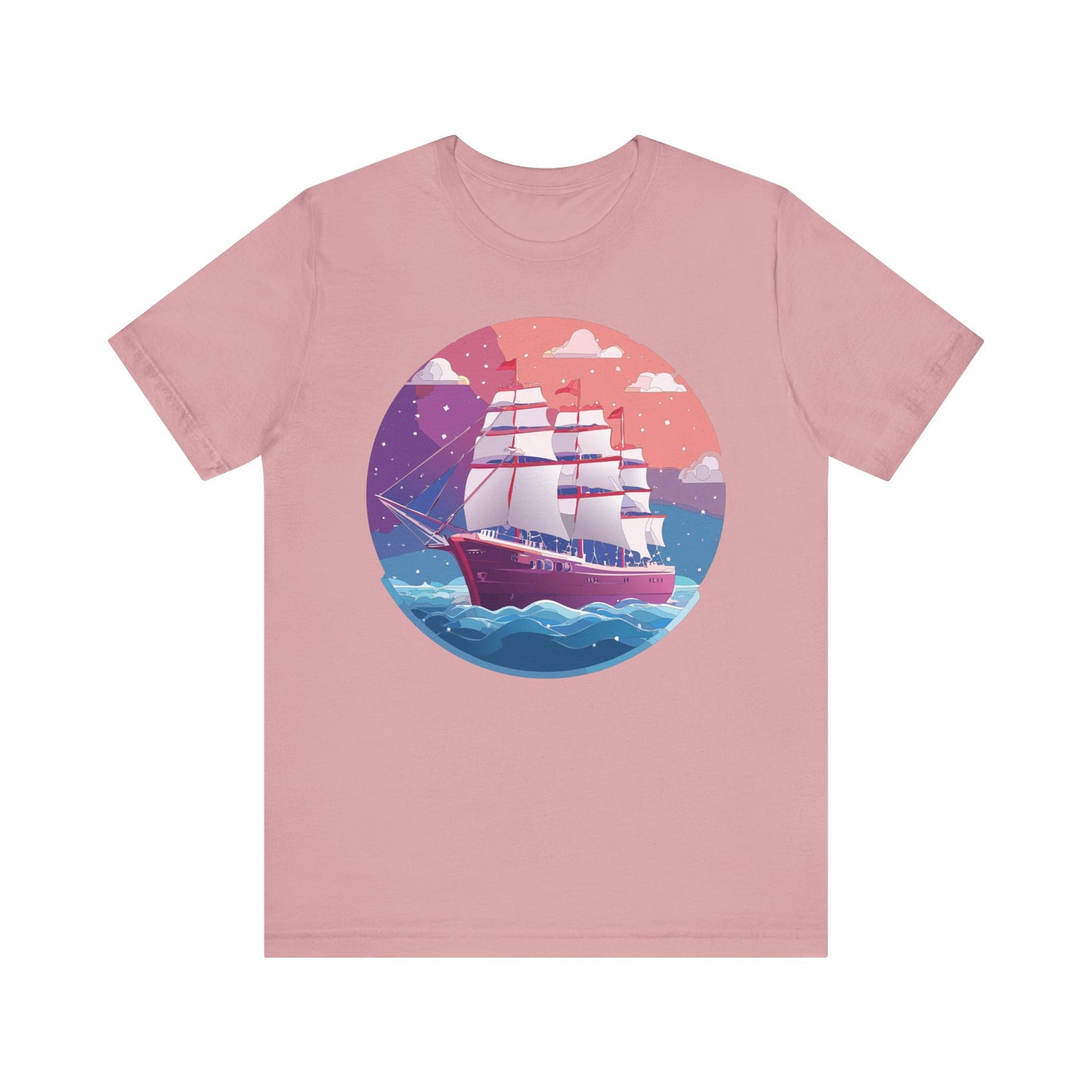 Ship Tee Shirt, Tee Shirt with Ship