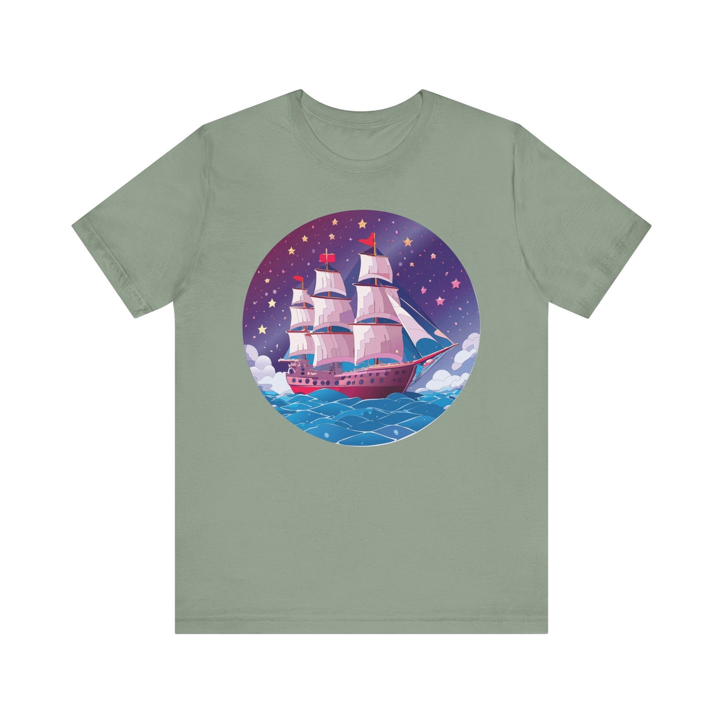 Ship Tee Shirt, Tee Shirt with Ship