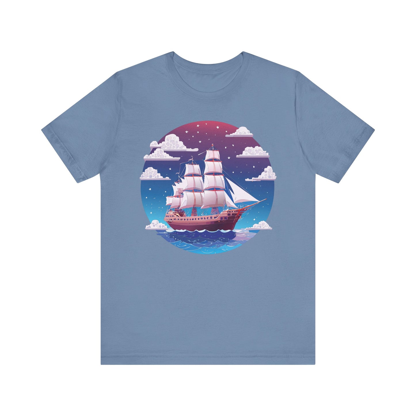 Ship Tee Shirt, Tee Shirt with Ship