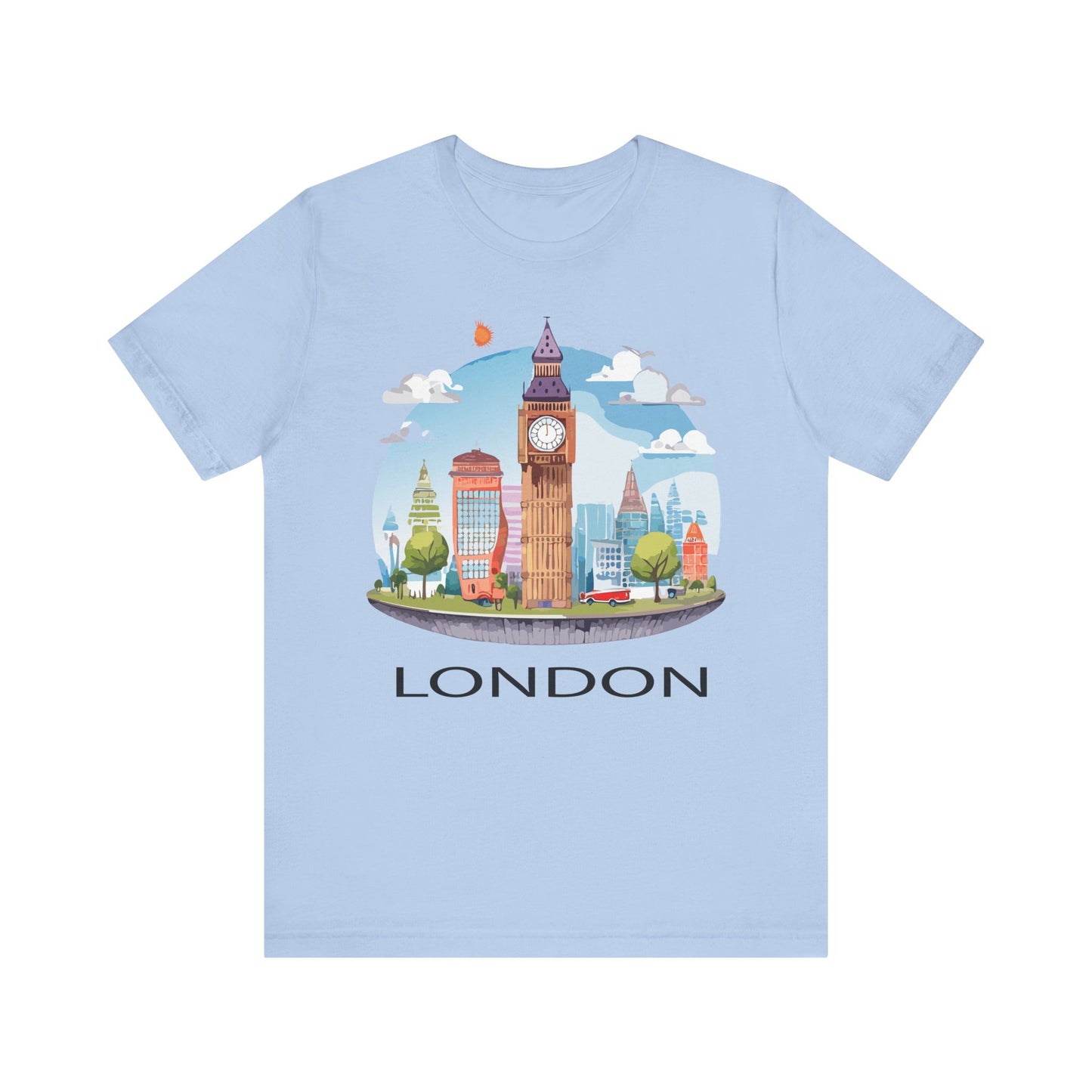 London Shirt, Travel T-Shirt, Tourist Shirts, Tee Shirt with Travel Prints 1